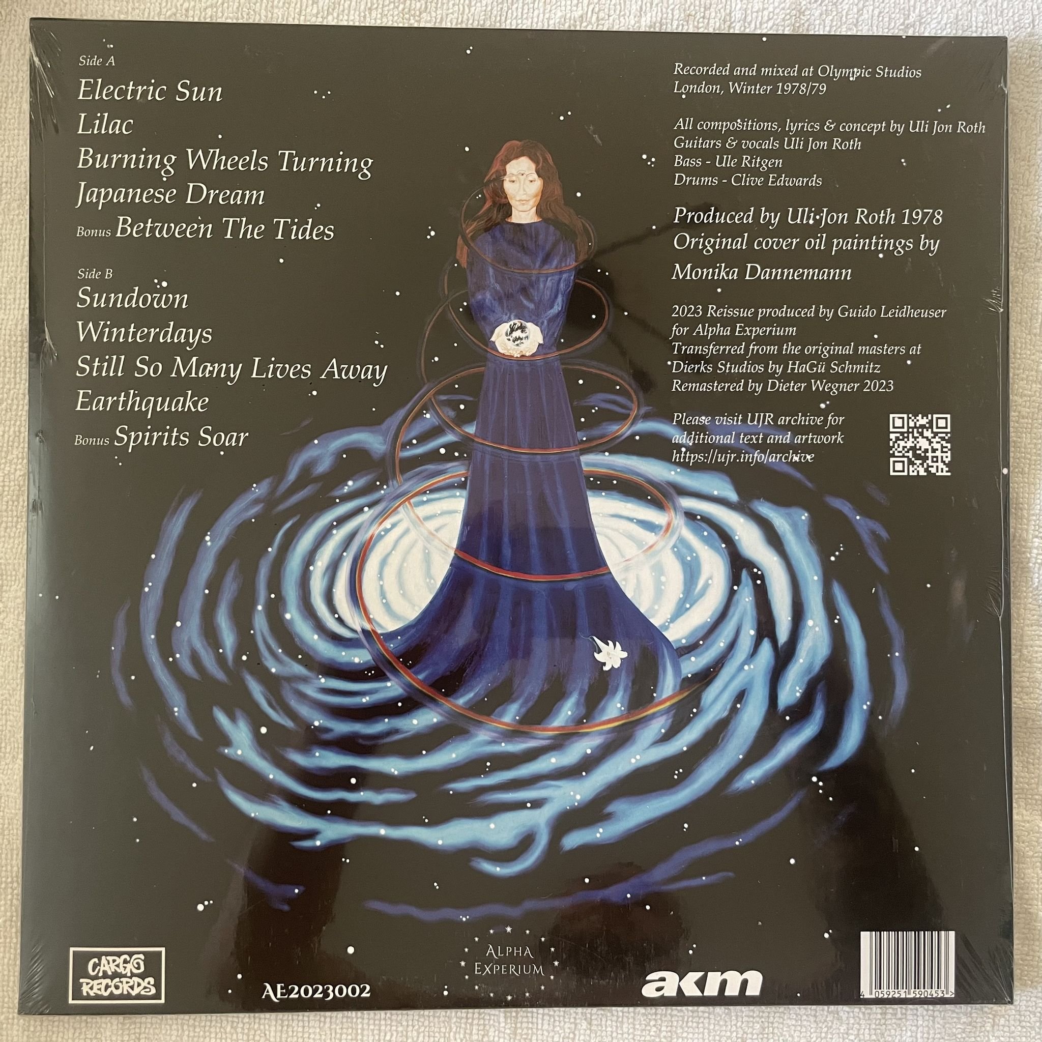 Omslagsbild för skivan ELECTRIC SUN earthquake LP -2023 Cargo Records – AE2023002