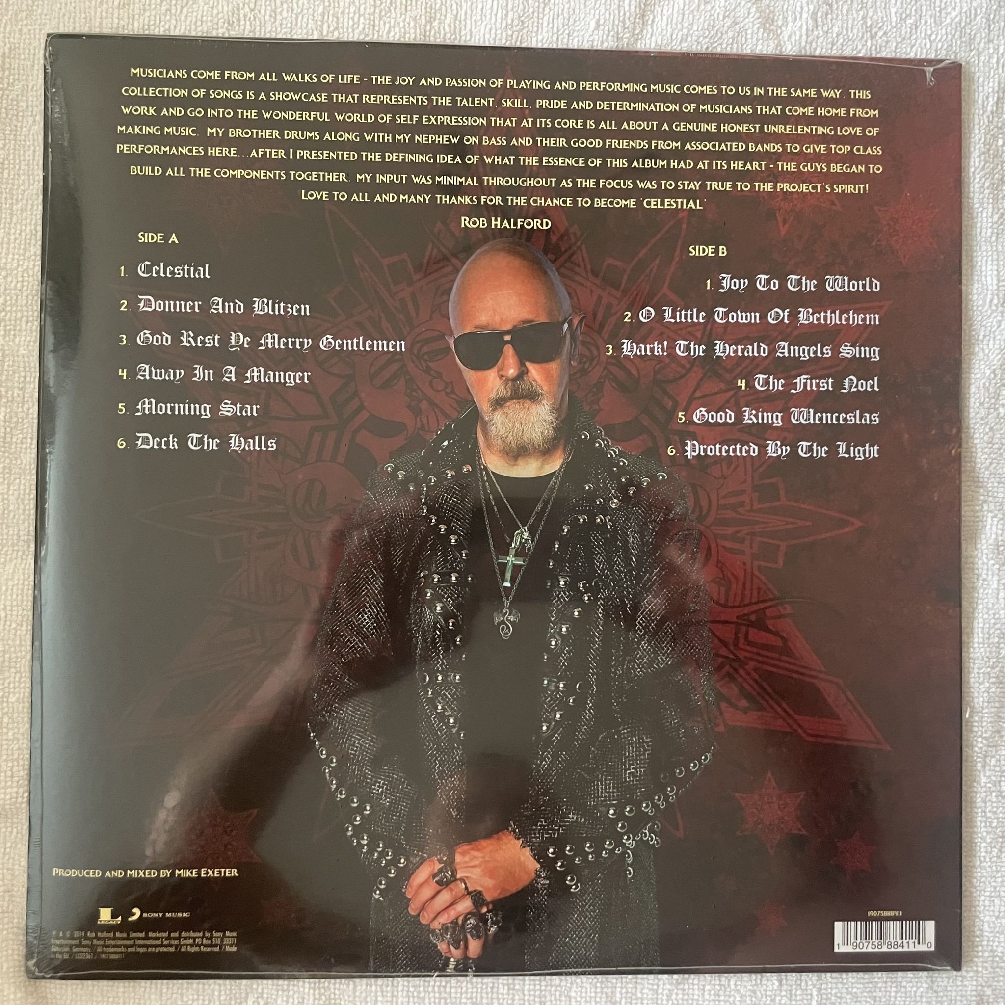 Omslagsbild för skivan ROB HALFORD WITH FAMILY & FRIENDS celestial LP -2019