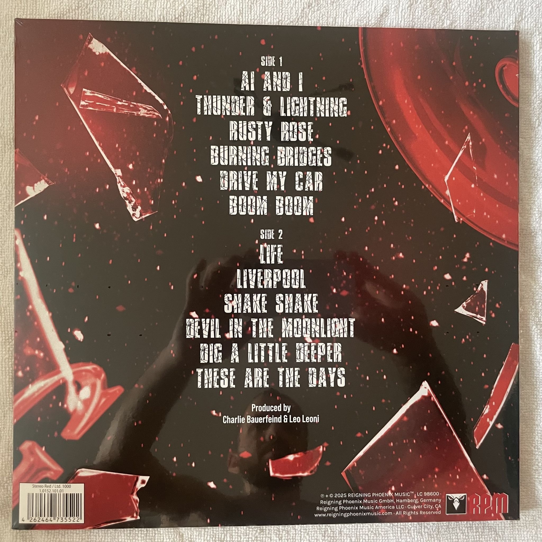 Omslagsbild för skivan GOTTHARD stereo crush LP -2025 Reigning Phoenix Music – 1.0152