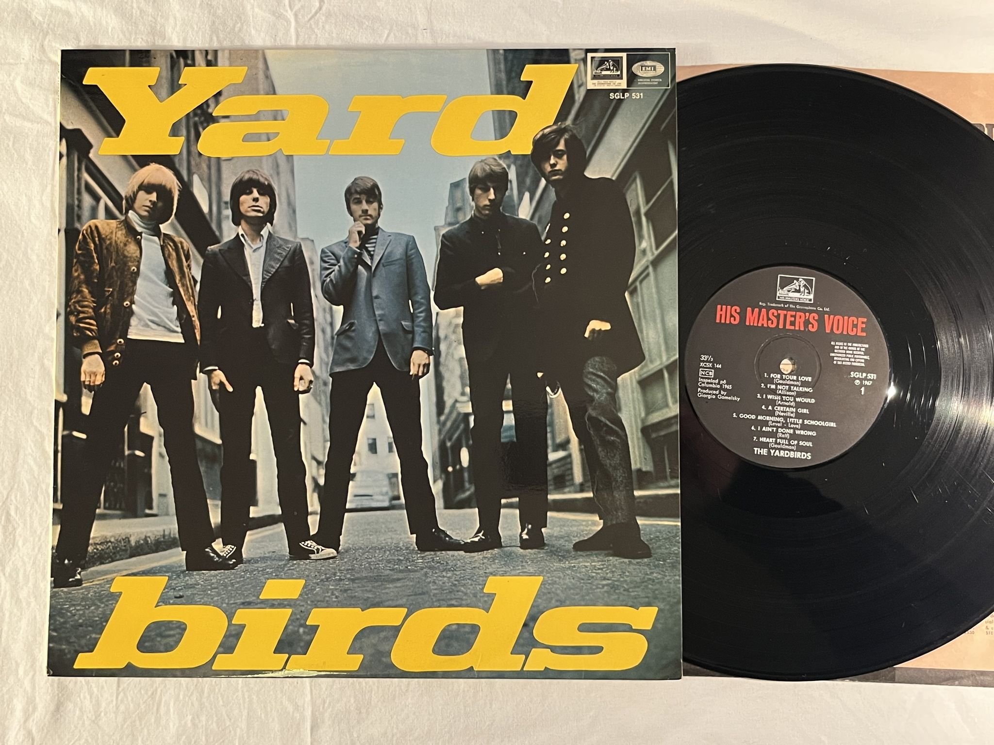 Omslagsbild för skivan YARDBIRDS s/t LP -67 Swe HIS MASTER'S VOICE SGLP 531