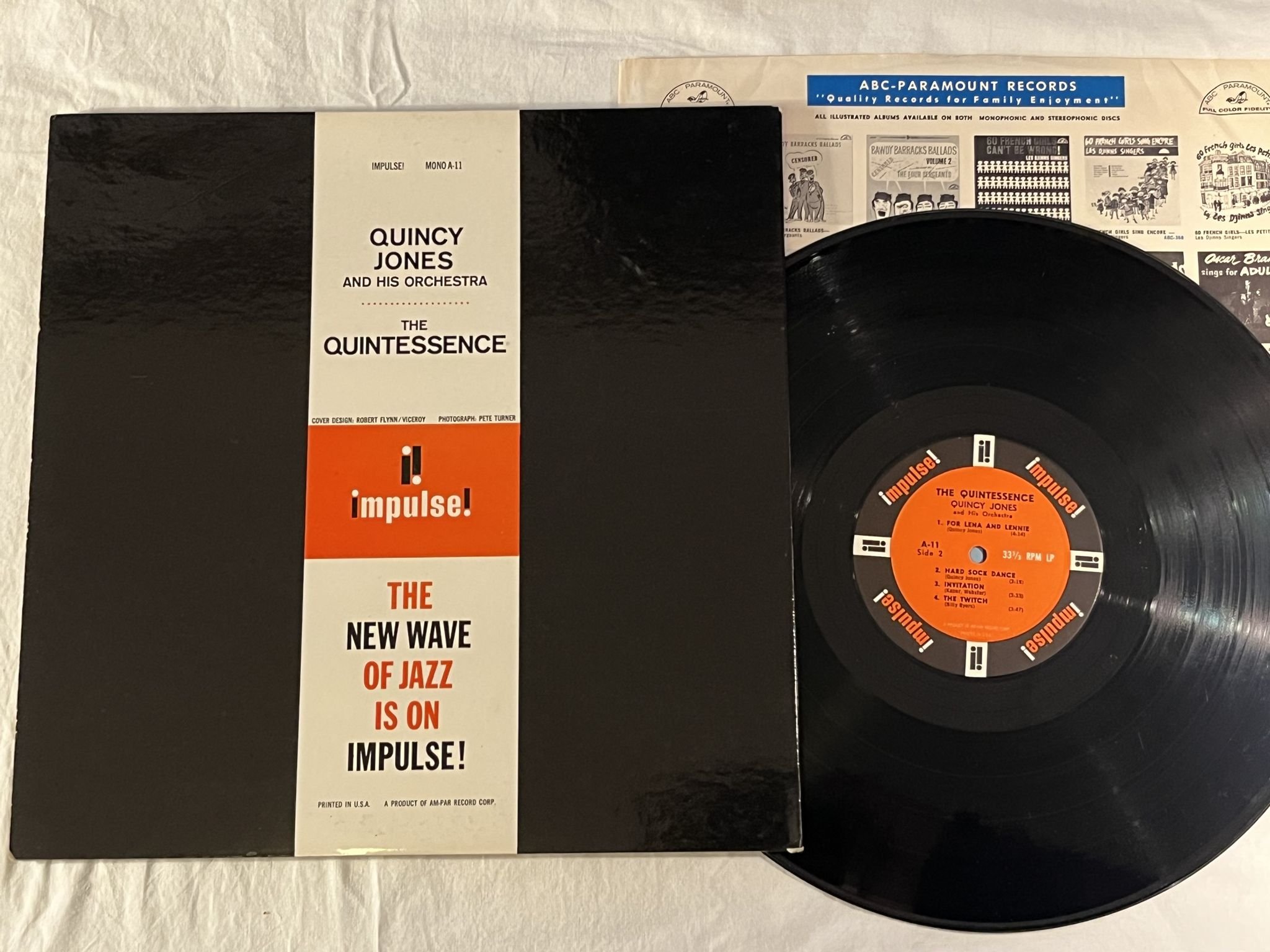 Omslagsbild för skivan QUINCY JONES the quintessence LP -62 US IMPULSE A-11 ** AM-PAR **