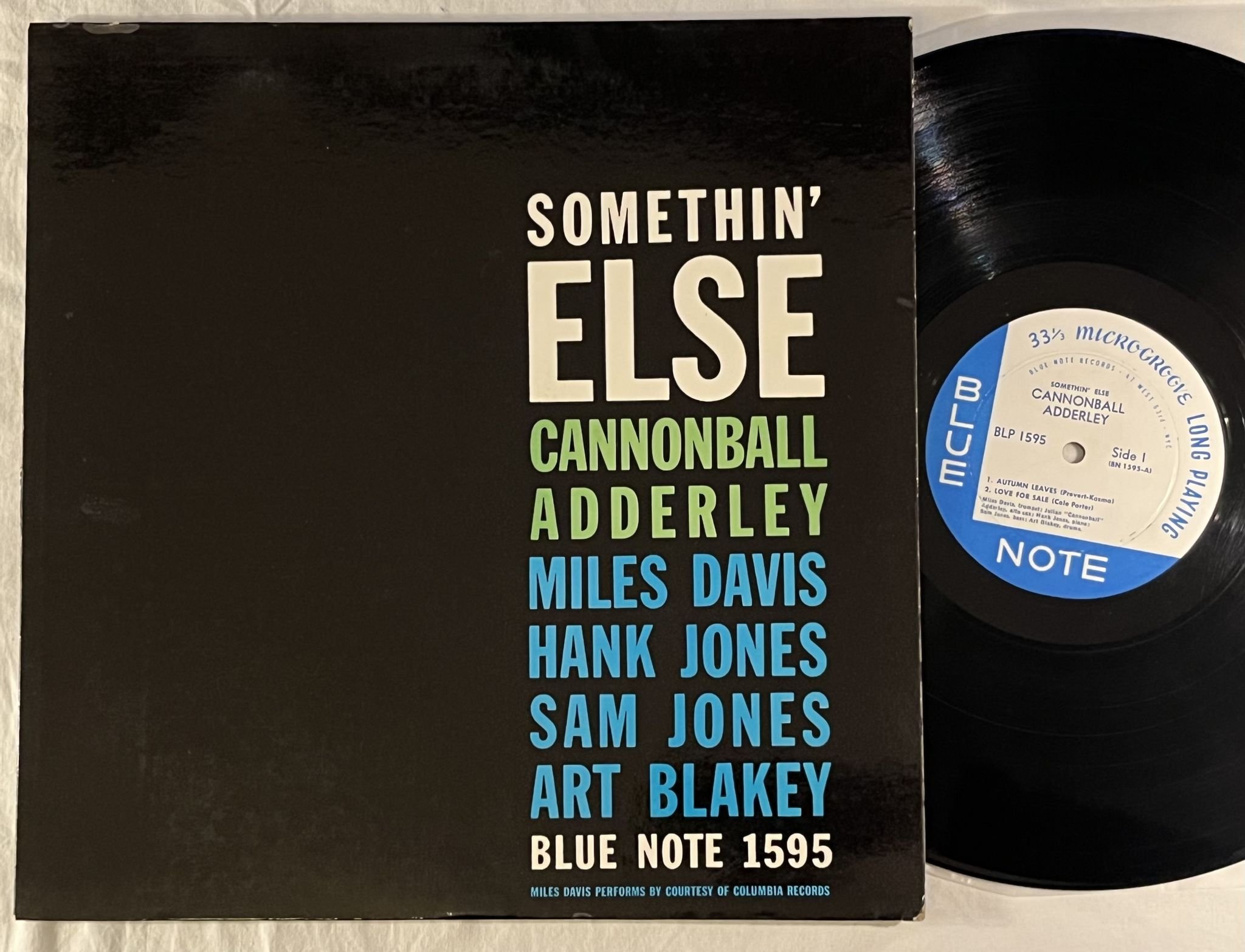 Omslagsbild för skivan CANNONBALL ADDERLEY somethin else LP -58 US BLUE NOTE BLP 1595 ** 47 West **