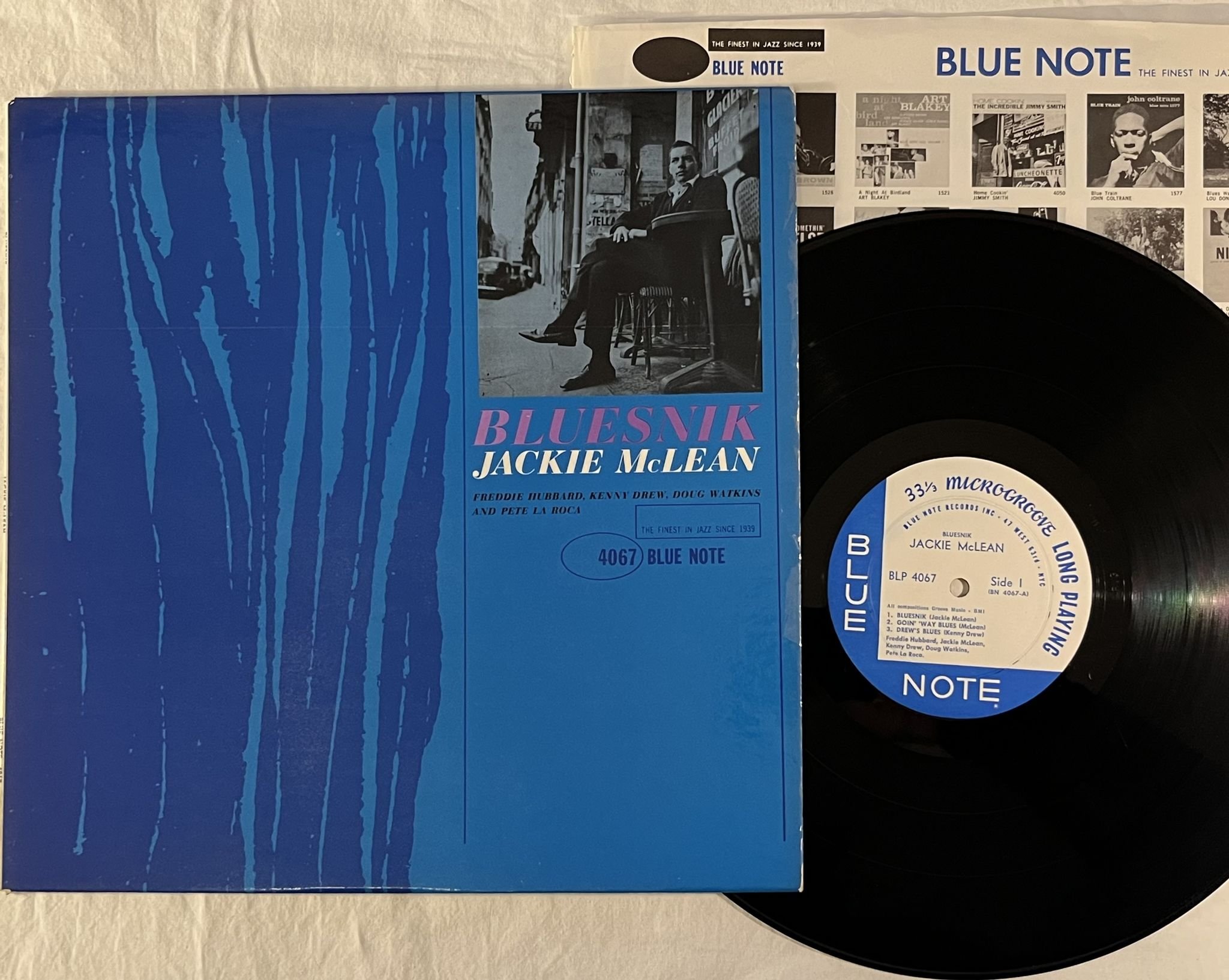 Omslagsbild för skivan JACKIE McLEAN bluesnik LP -62 US BLUE NOTE BLP 4067 ** 47 West 63rd **