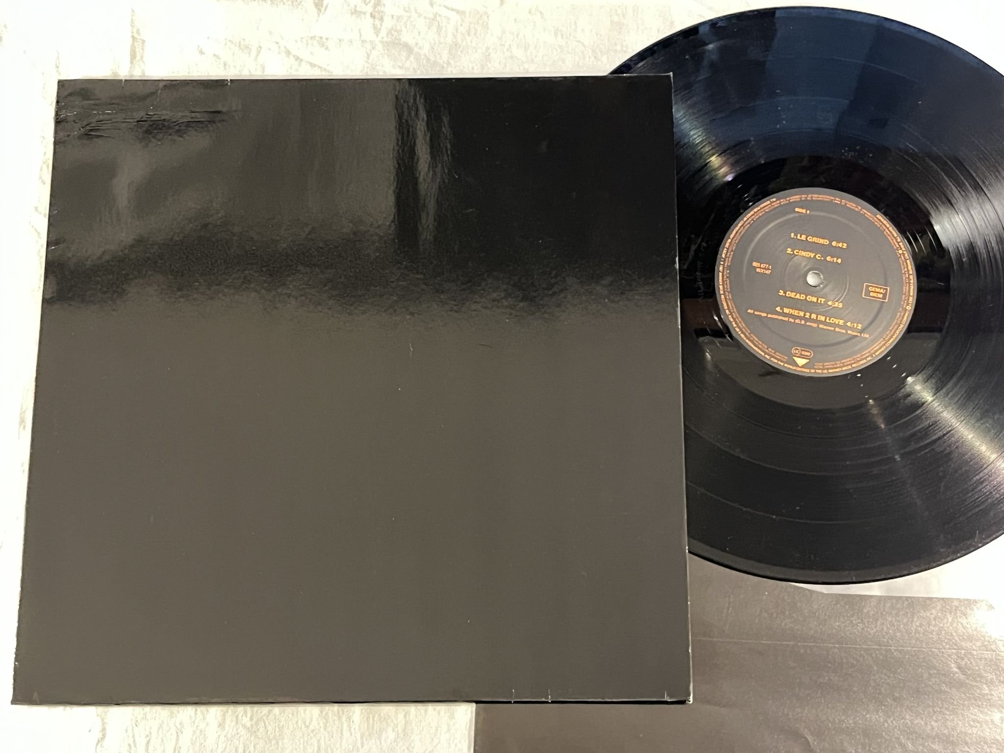 Omslagsbild för skivan PRINCE The Black Album LP -87 *** Mega rare original of this super rare album **