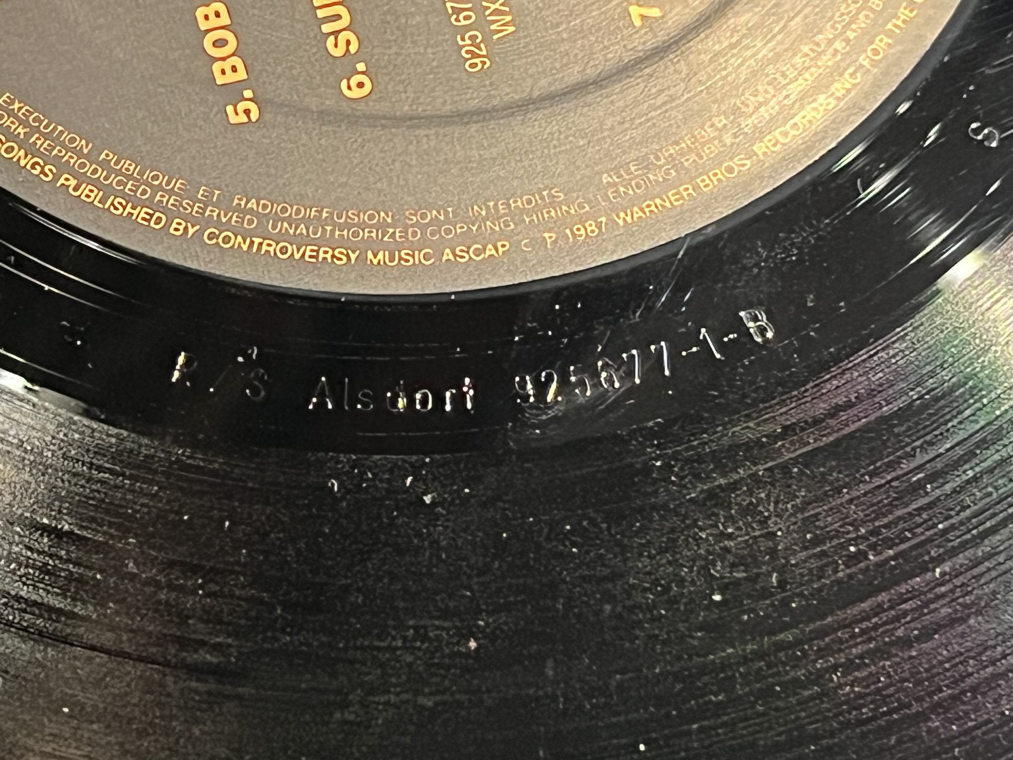 Omslagsbild för skivan PRINCE The Black Album LP -87 *** Mega rare original of this super rare album **