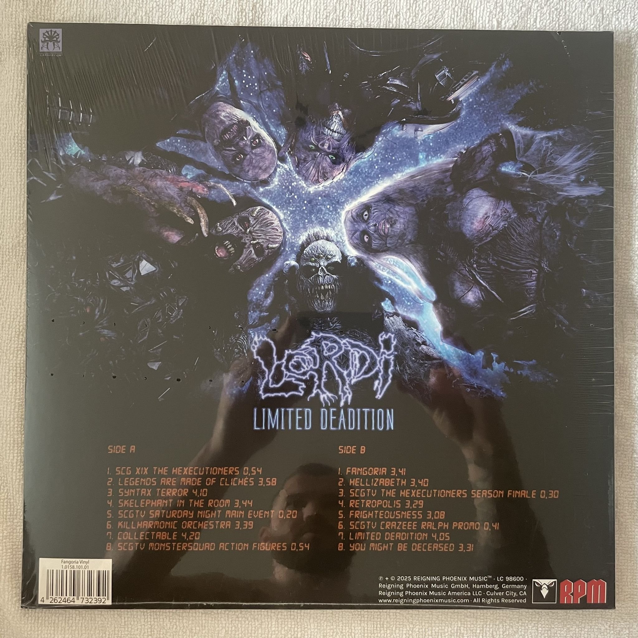 Omslagsbild för skivan LORDI limited deadition LP -2025 Reigning Phoenix Music – 1.0158