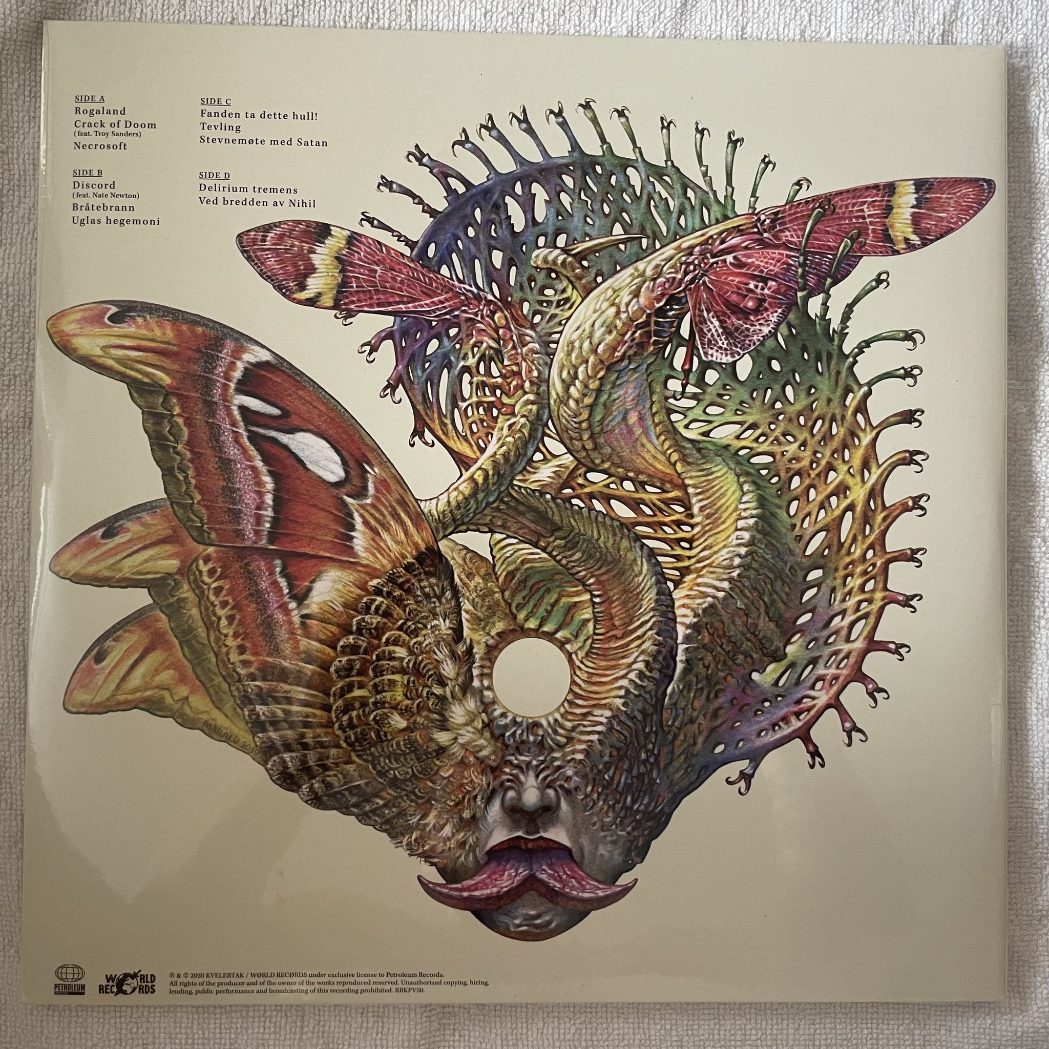 Omslagsbild för skivan KVELERTAK splid LP -2020 Petroleum Records – RRKPV505