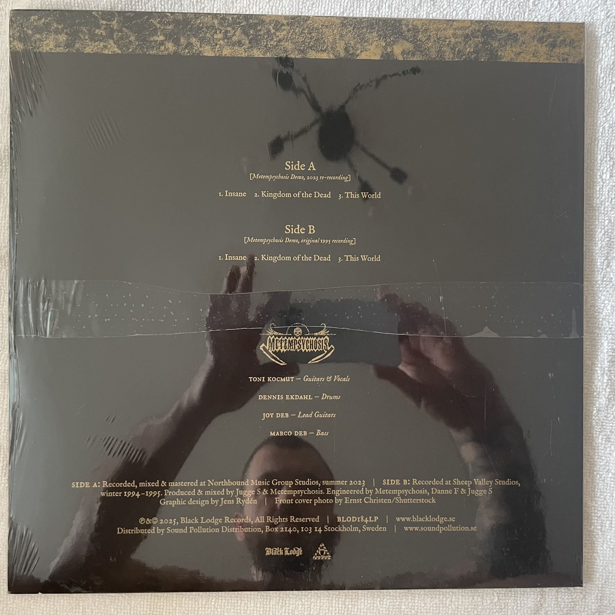 Omslagsbild för skivan METEMPSYCHOSIS metempsychosis LP -2025 Black Lodge Records – BLOD184LP