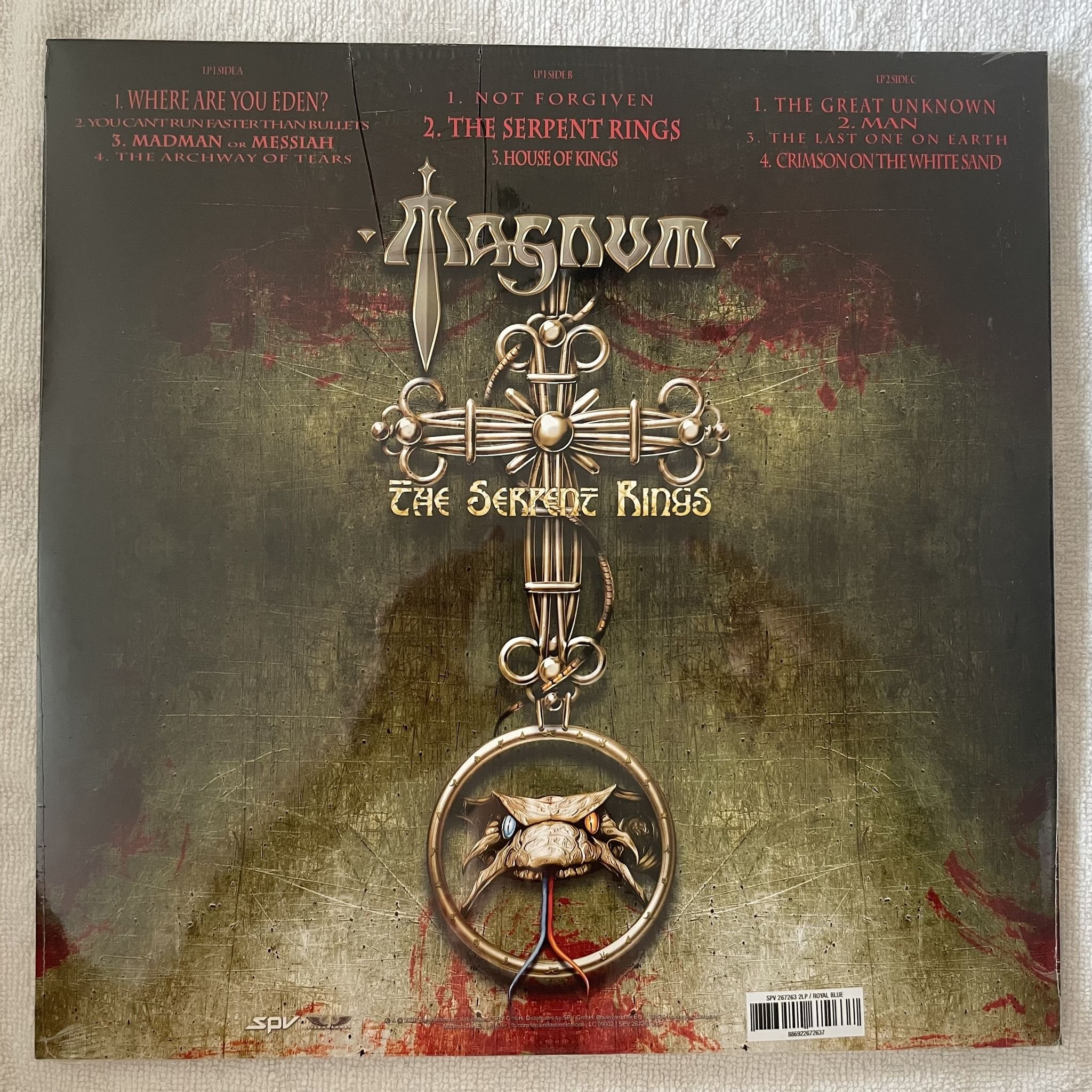 Omslagsbild för skivan MAGNUM the serpent rings LP -2023 Steamhammer – SPV 267261 2LP