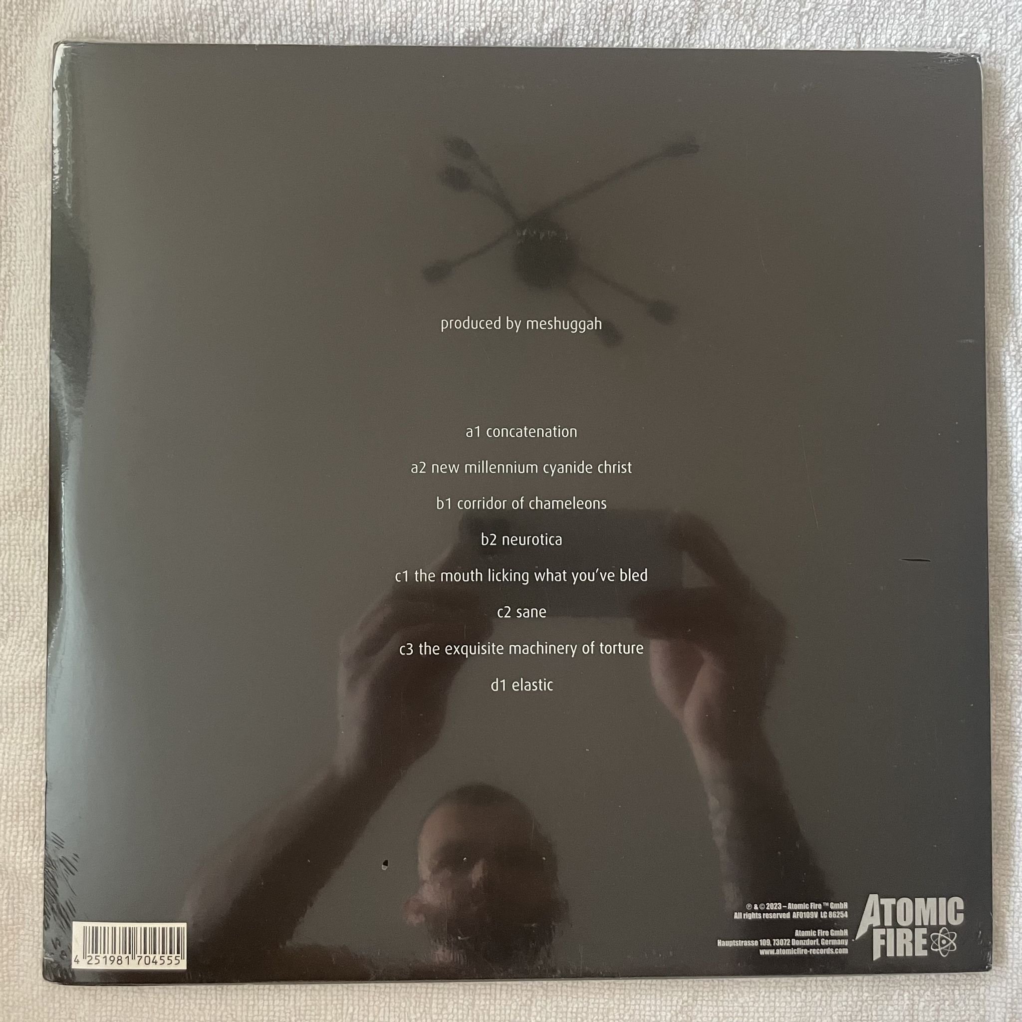 Omslagsbild för skivan MESHUGGAH chaosphere 2XLP -2023 Atomic Fire – AF0109V