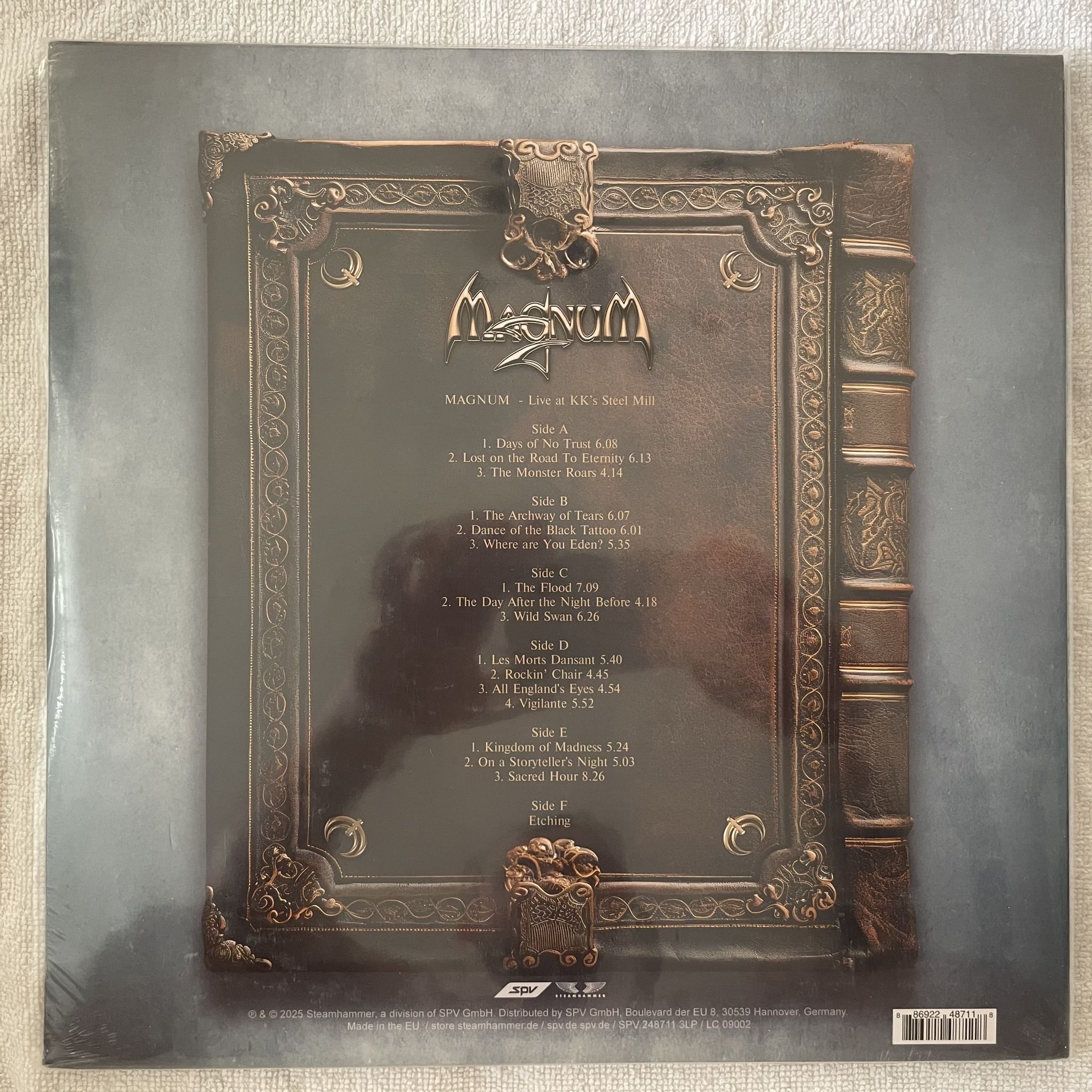 Omslagsbild för skivan MAGNUM live at KK's steel mill 2XLP -2025 SPV – SPV 248711 3LP