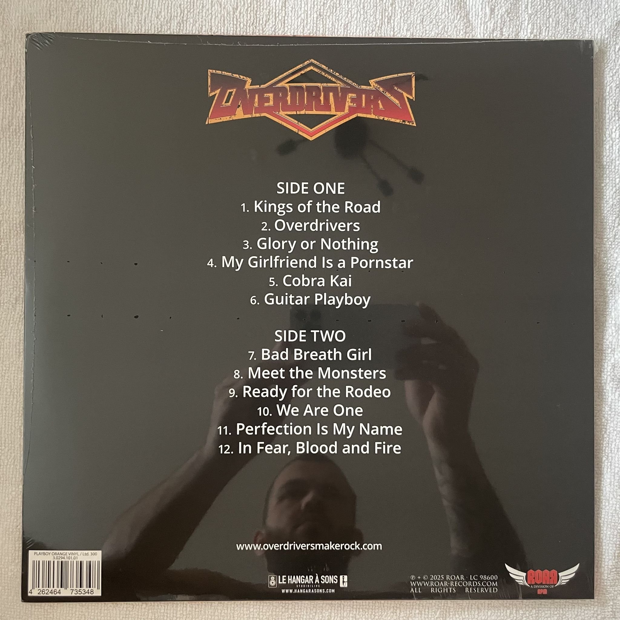 Omslagsbild för skivan OVERDRIVERS glory or nothing LP -2025 Rock Of Angels Records – 3.0294