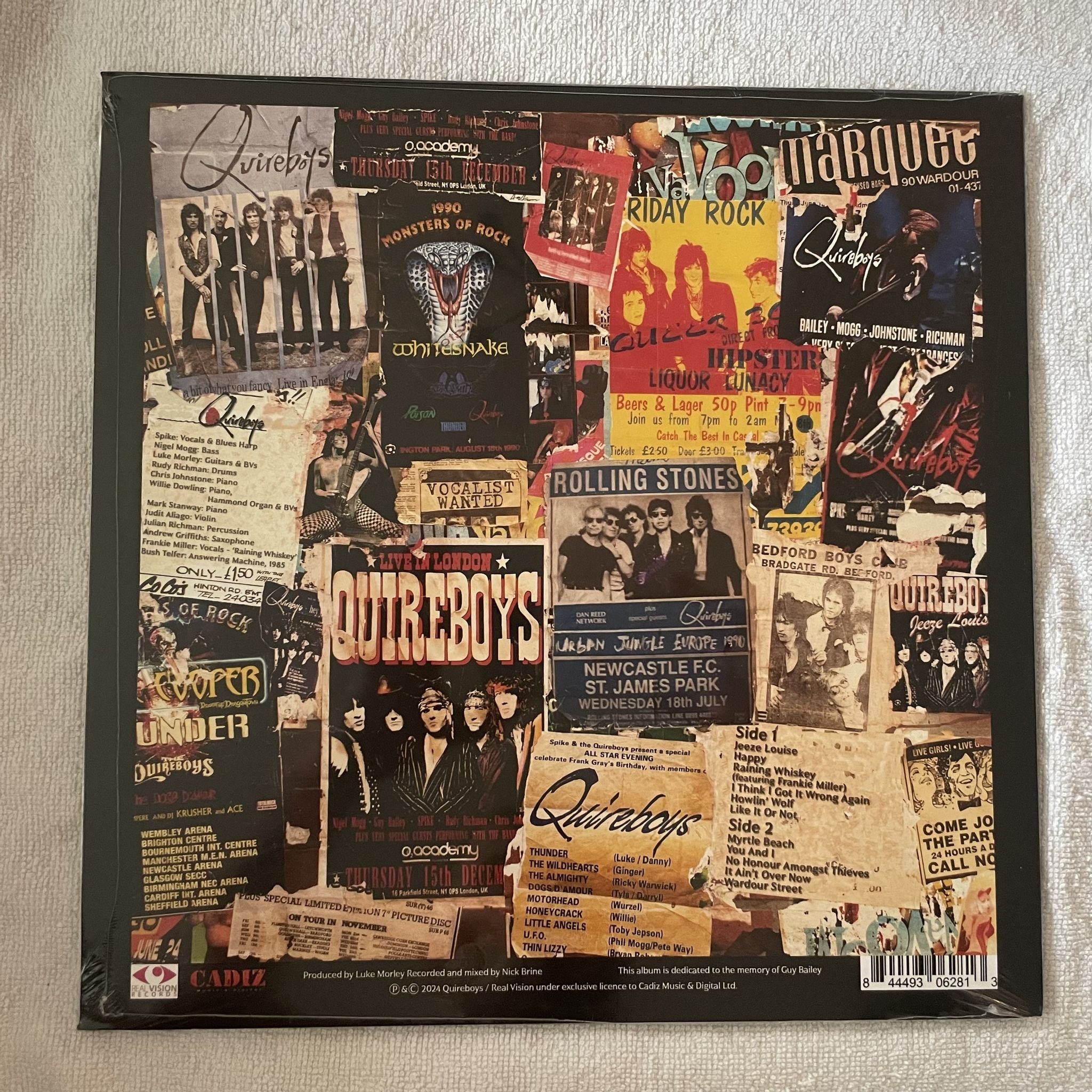Omslagsbild för skivan THE QUIREBOYS warder street LP -2024 Cadiz Music And Digital Ltd – CadizLP281