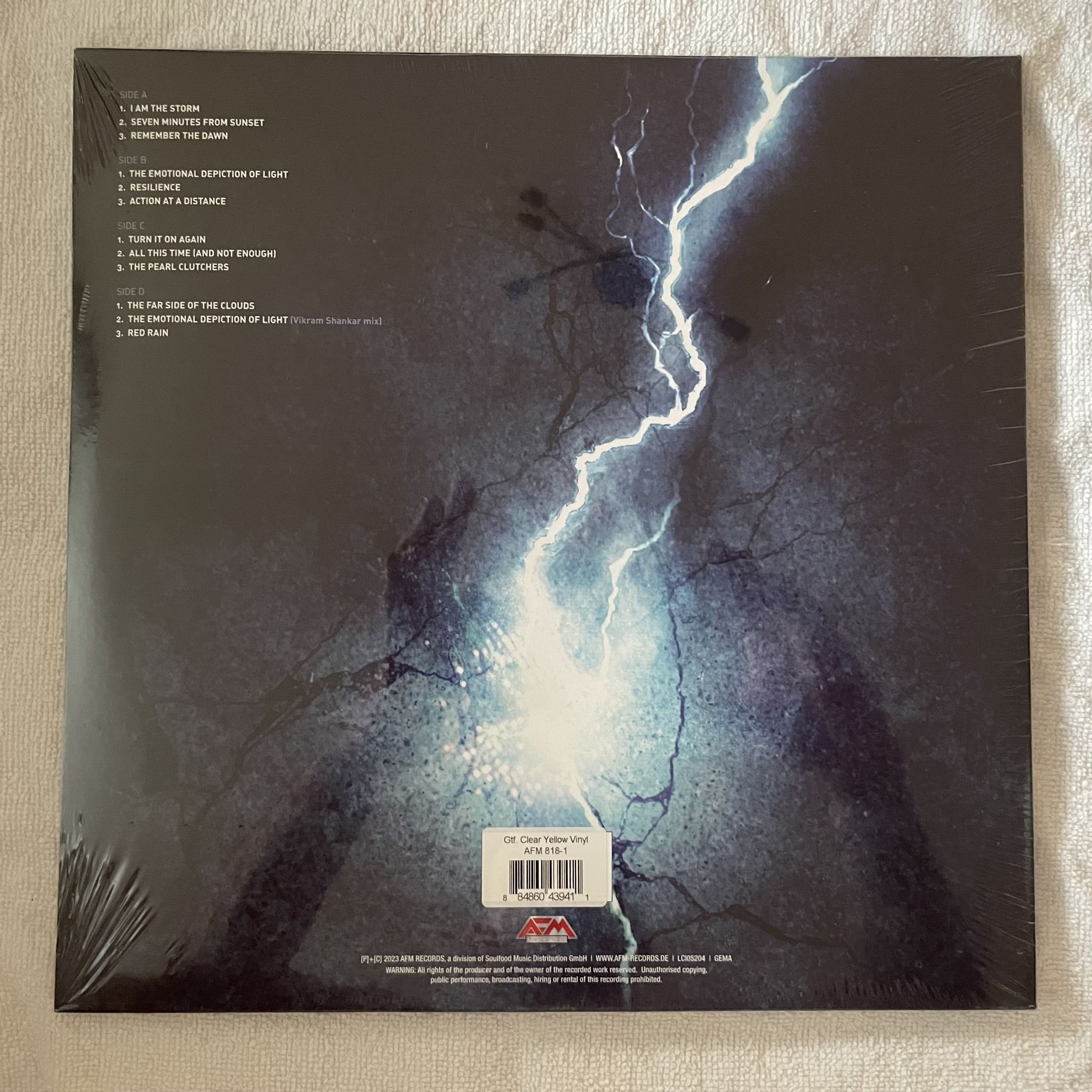 Omslagsbild för skivan REDEMPTION I am the storm 2XLP -2023 AFM Records – AFM 818