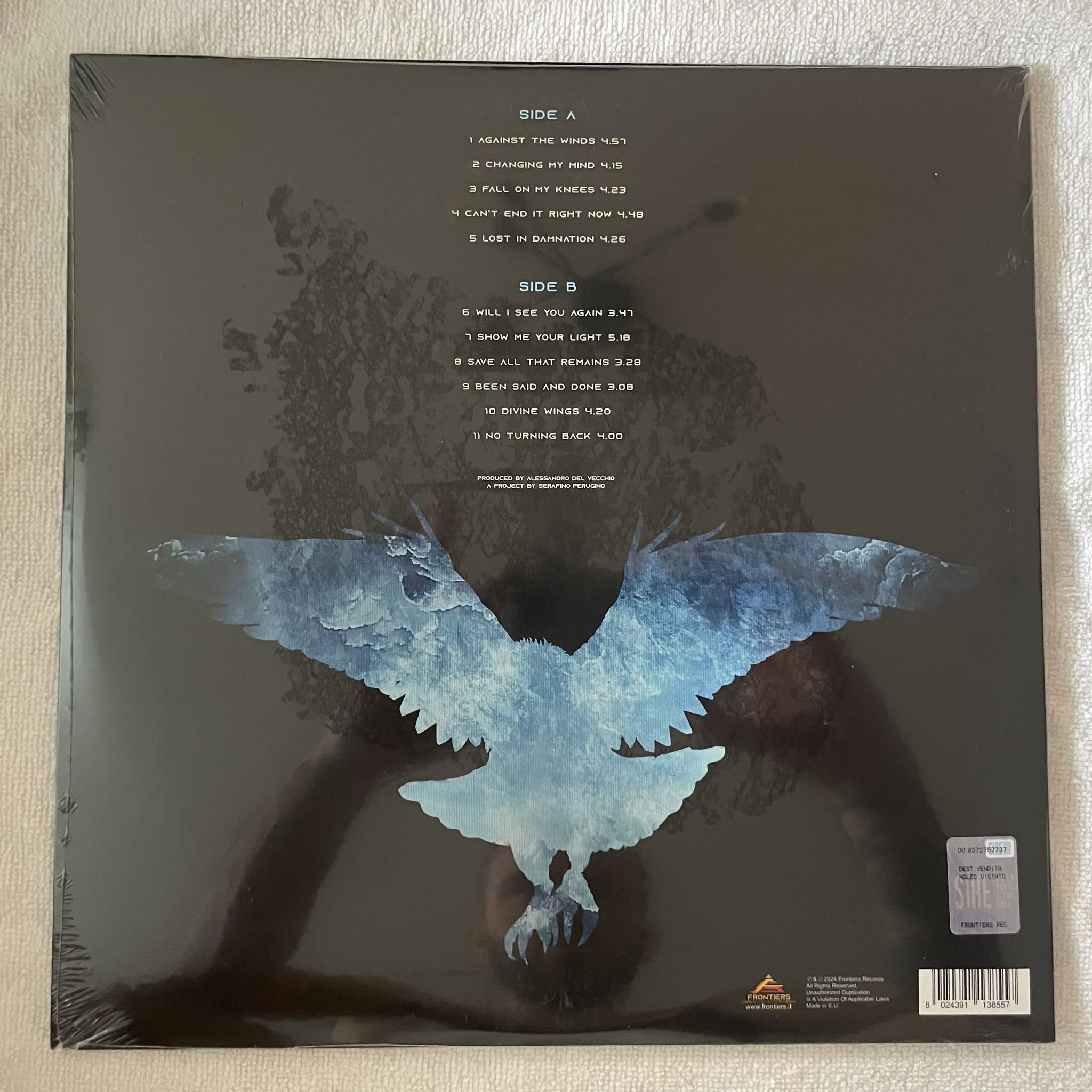 Omslagsbild för skivan REVOLUTION SAINTS against the winds LP -2024 Frontiers Music SRL – FR LP 1385