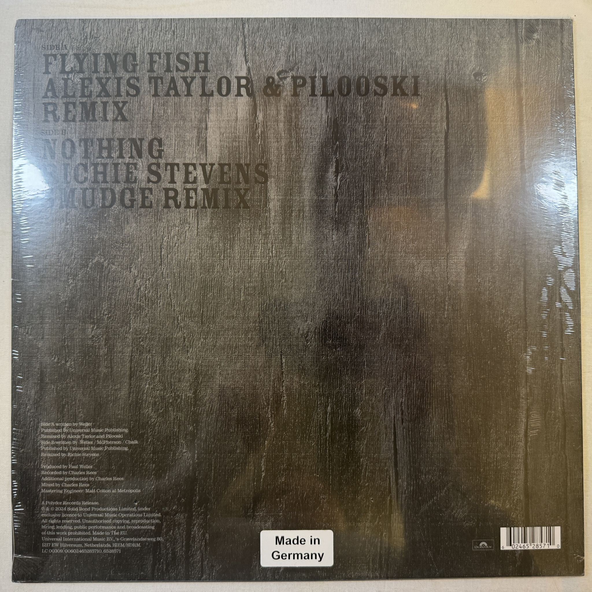 Omslagsbild för skivan PAUL WELLER 66 remixes LP -2024 Polydor – 00602465285710