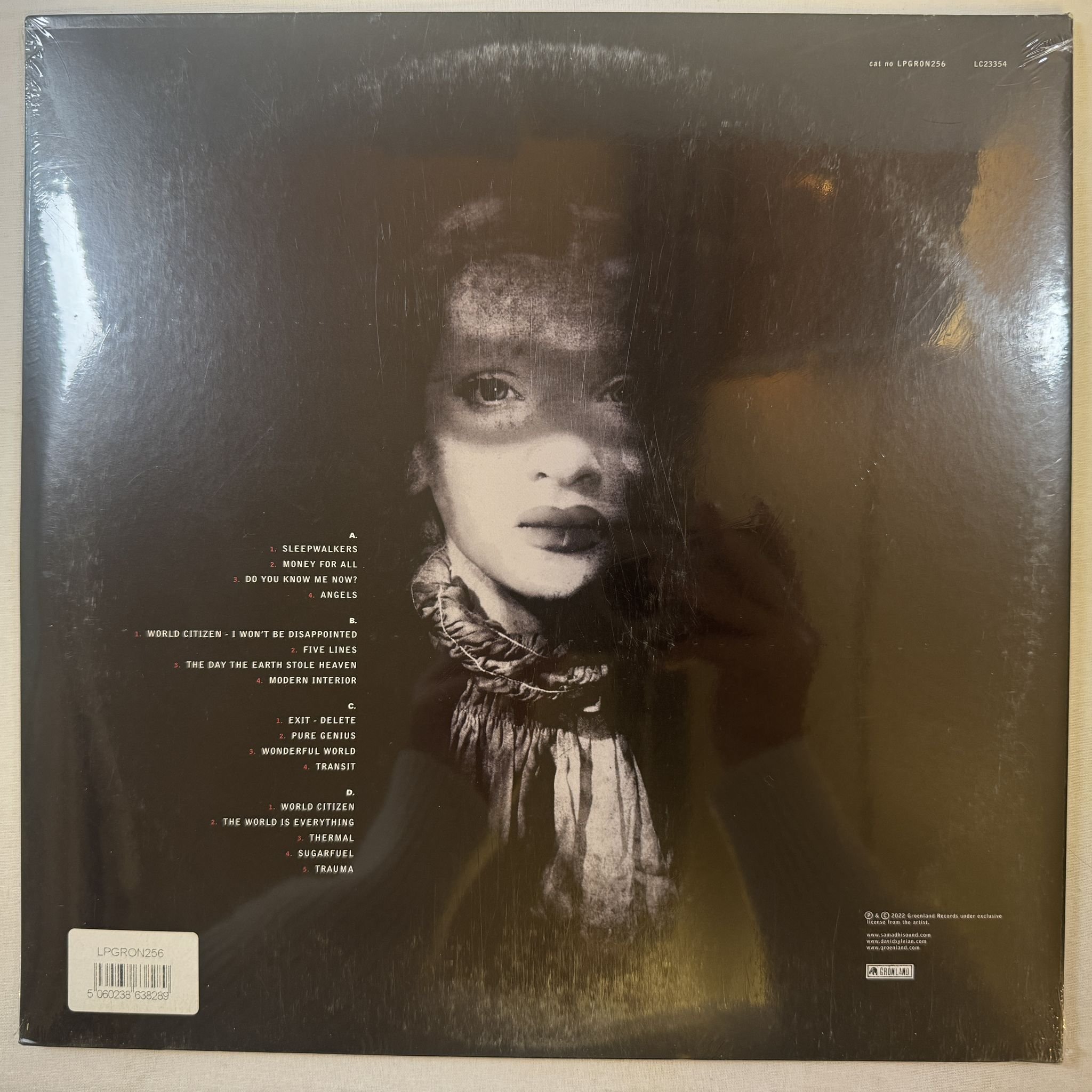 Omslagsbild för skivan DAVID SYLVIAN sleepwalkers 2XLP -2022 Grönland Records – LPGRON256