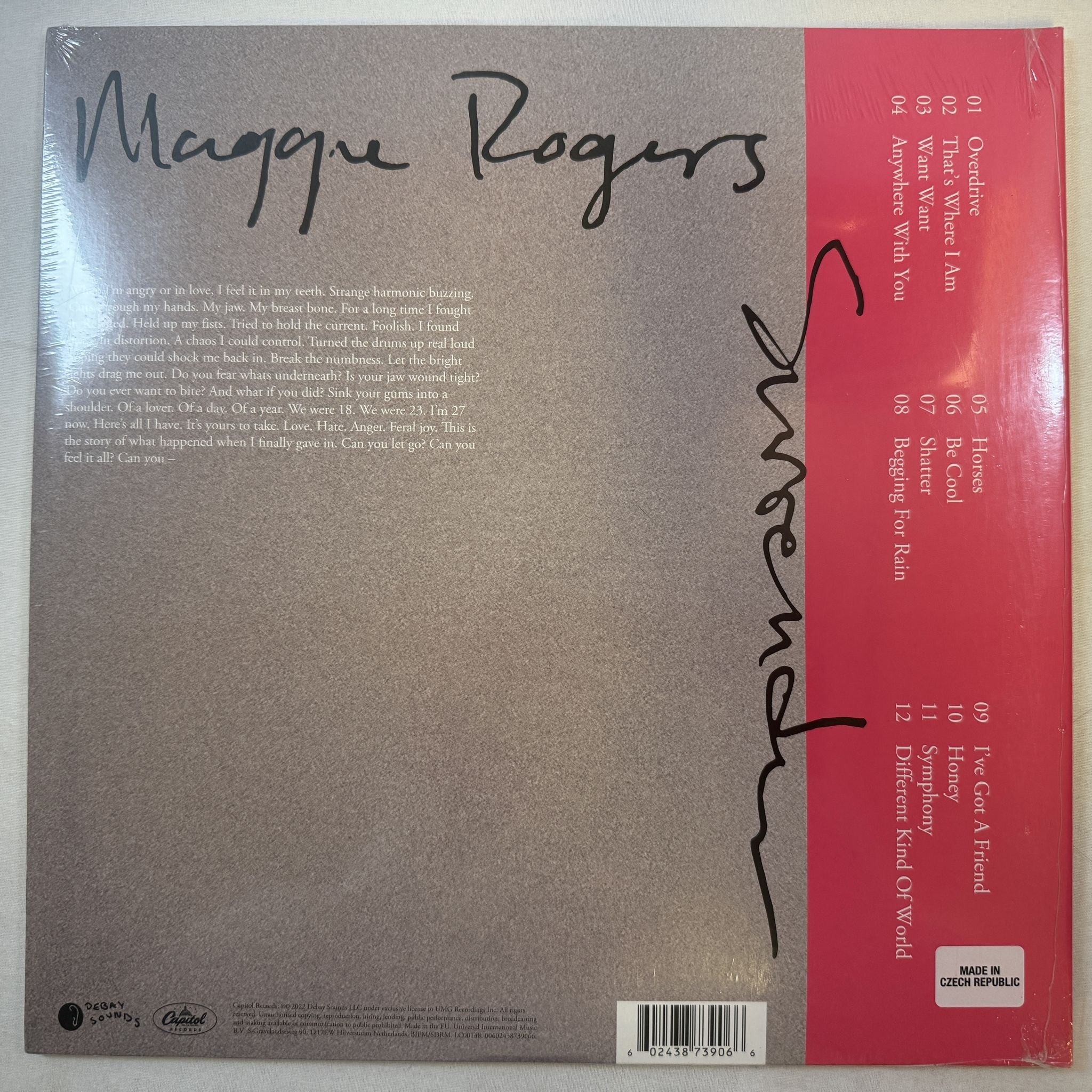 Omslagsbild för skivan MAGGIE ROGERS surrender LP -2022 Capitol Records – B003452501