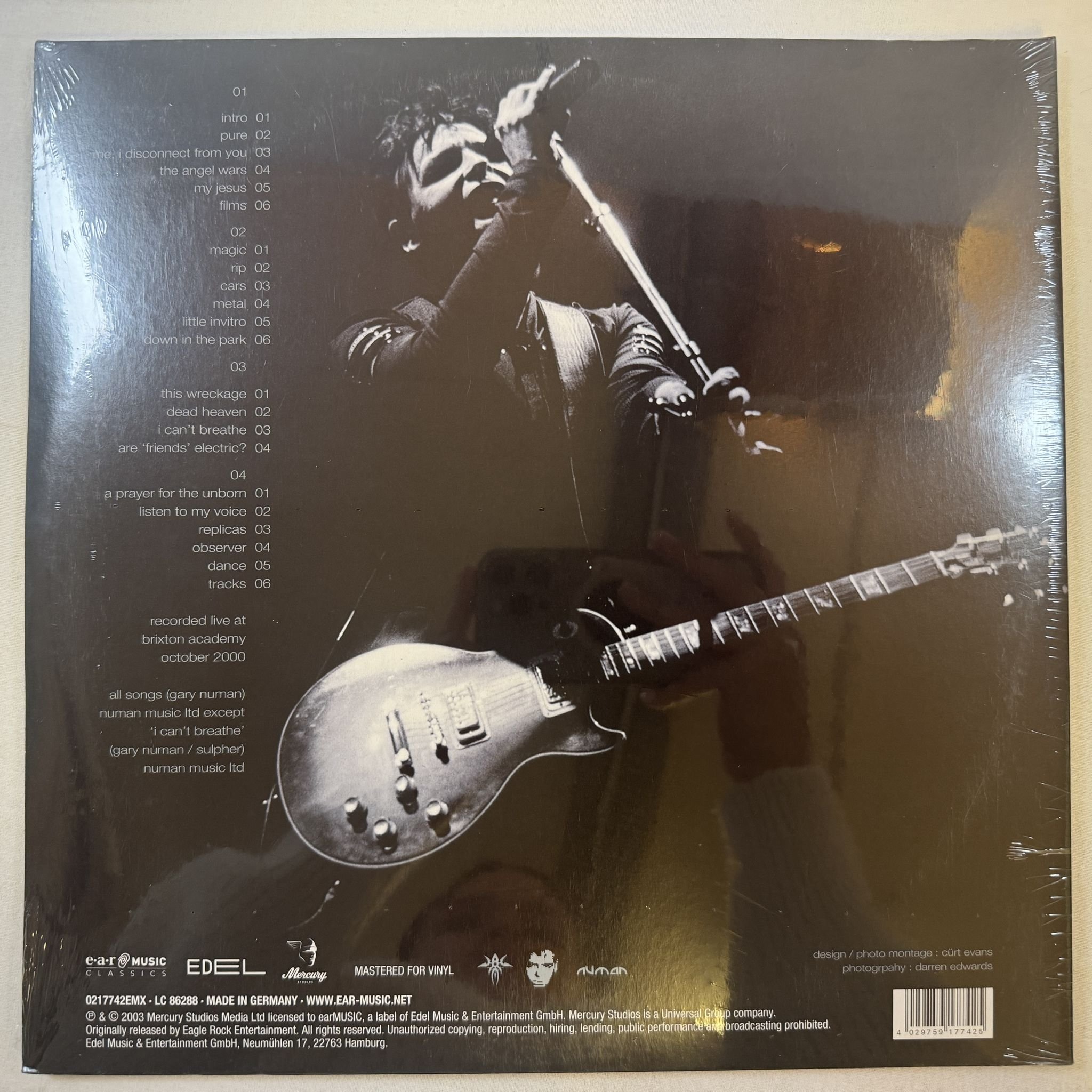 Omslagsbild för skivan GARY NUMAN scarred 2XLP -2023 Ear Music Classics – 0217742EMX