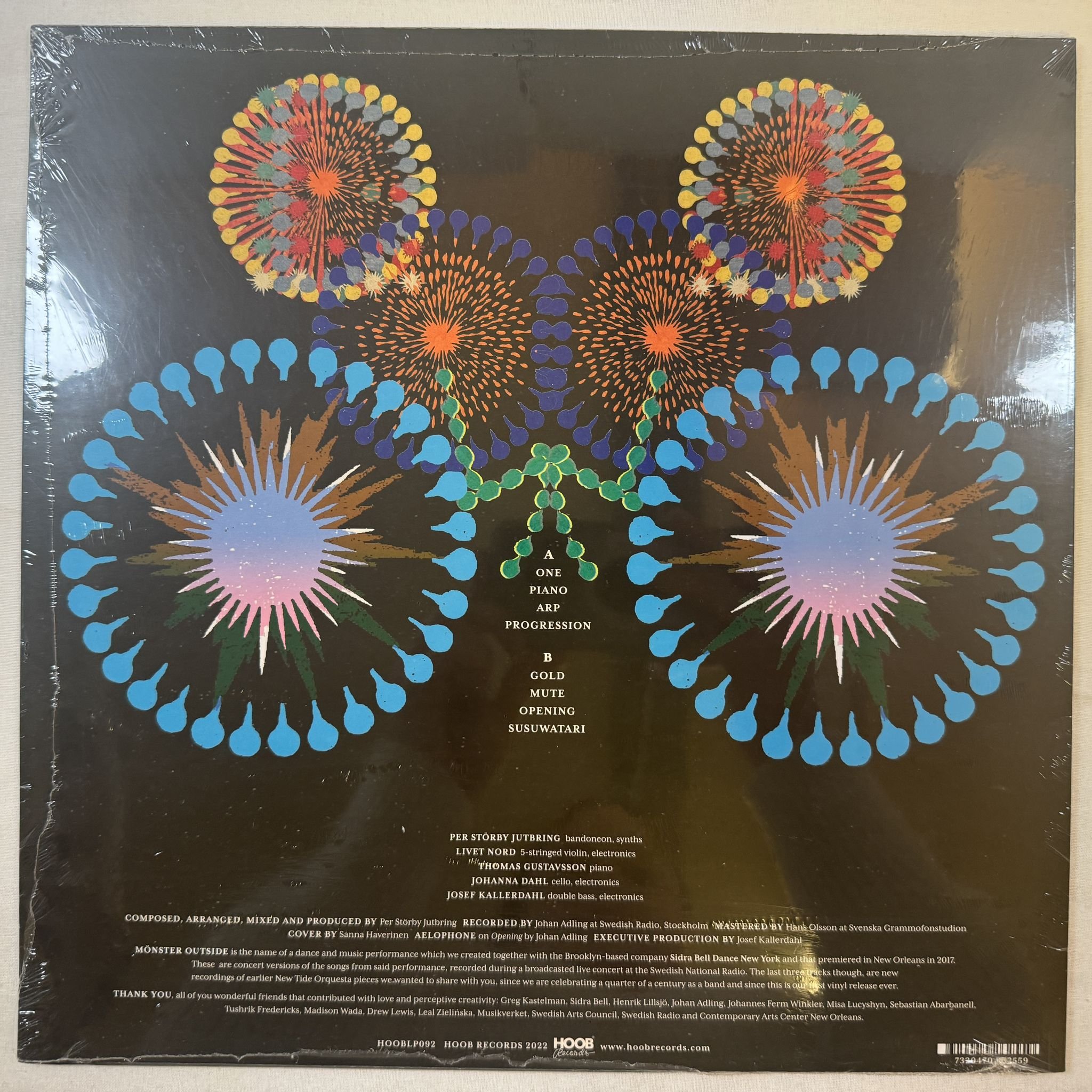 Omslagsbild för skivan NEW TRIDE ORQUESTA mönster outside LP -2022 Hoob Records – HOOBLP092