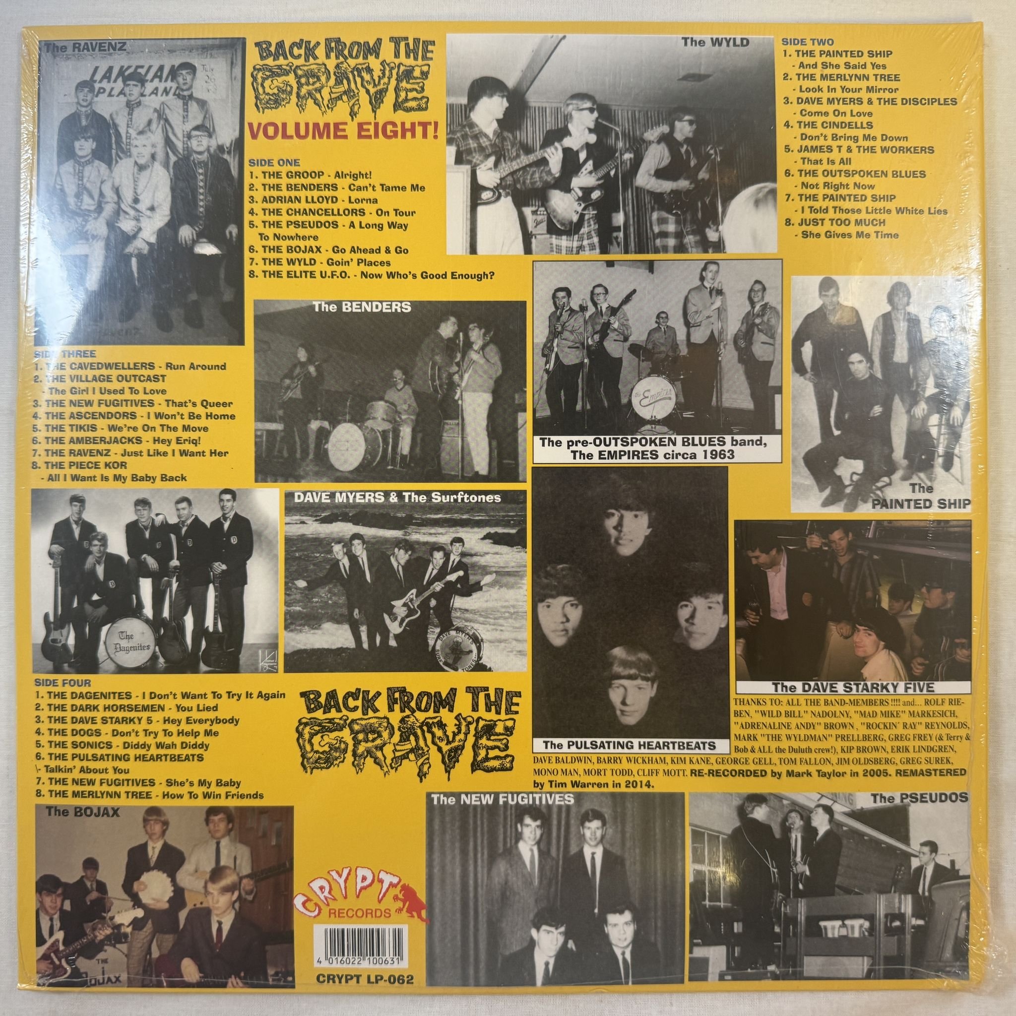 Omslagsbild för skivan VARIOUS back from the grave volume 8 2XLP CRYPT-062