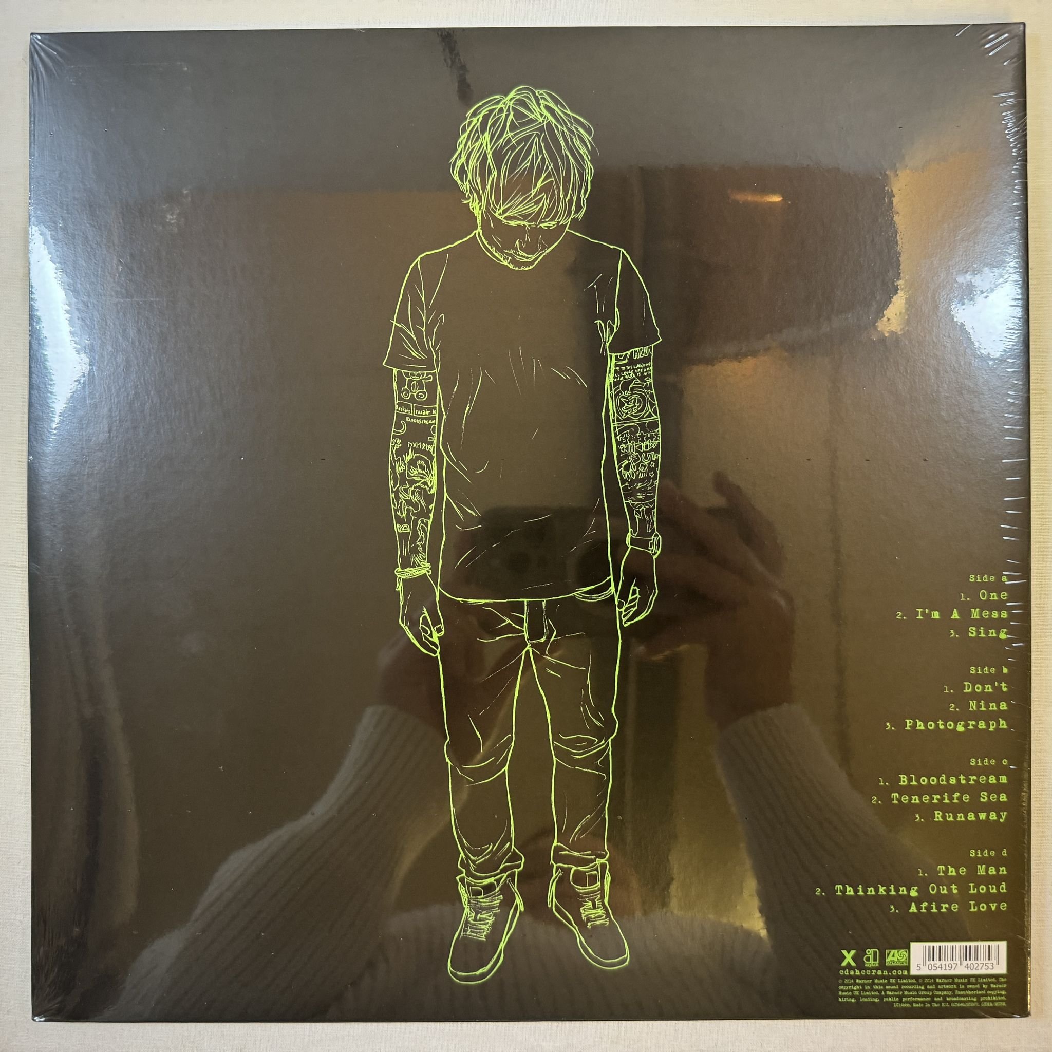 Omslagsbild för skivan ED SHEERAN X 2XLP -2023 Asylum Records – 825646285877