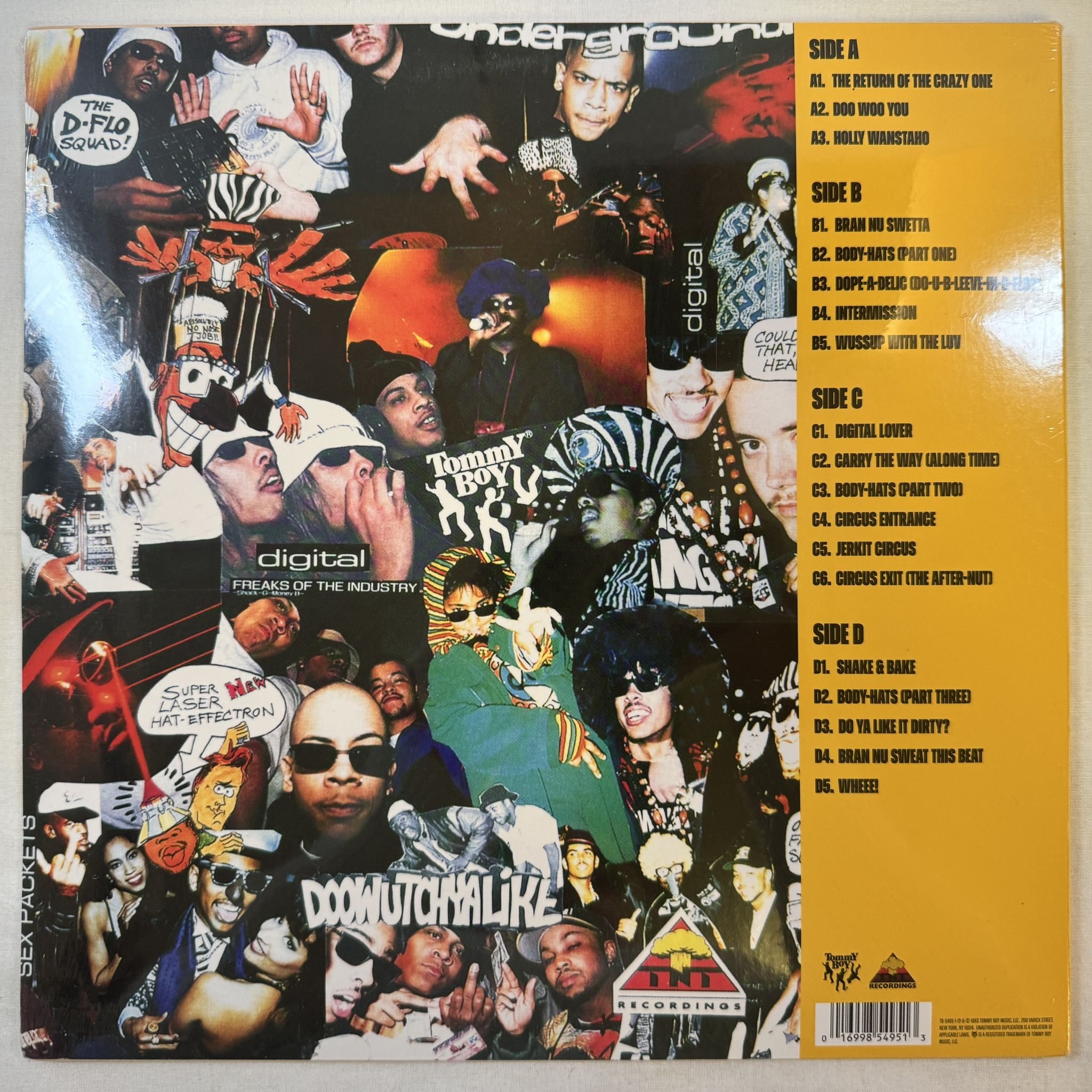 Omslagsbild för skivan DIGITAL UNDERGROUND the "body-hat" syndrome 2XLP -2023 Tommy Boy – TB-5495-1