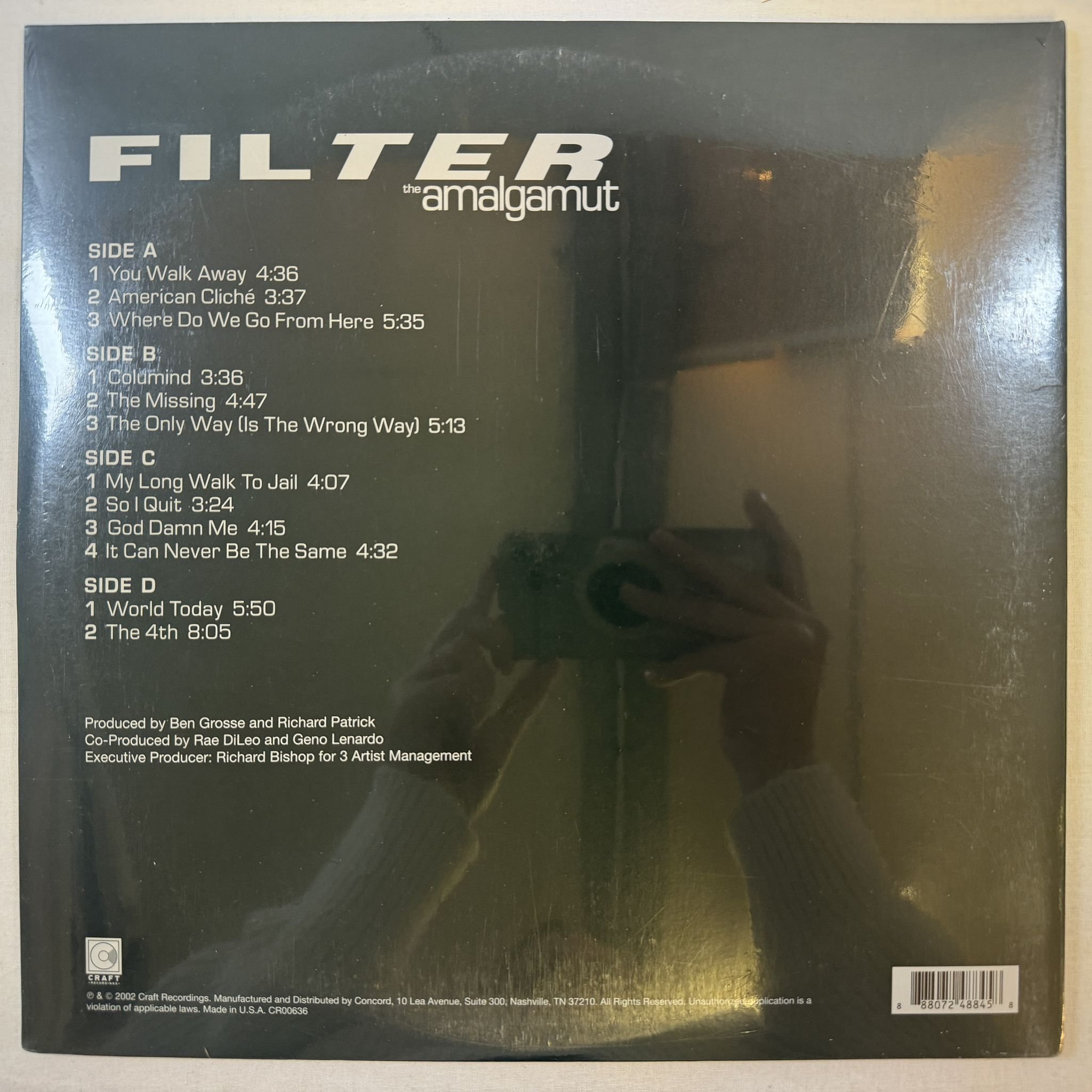 Omslagsbild för skivan FILTER the amalgamut 2XLP -2023 Craft Recordings – CR00636