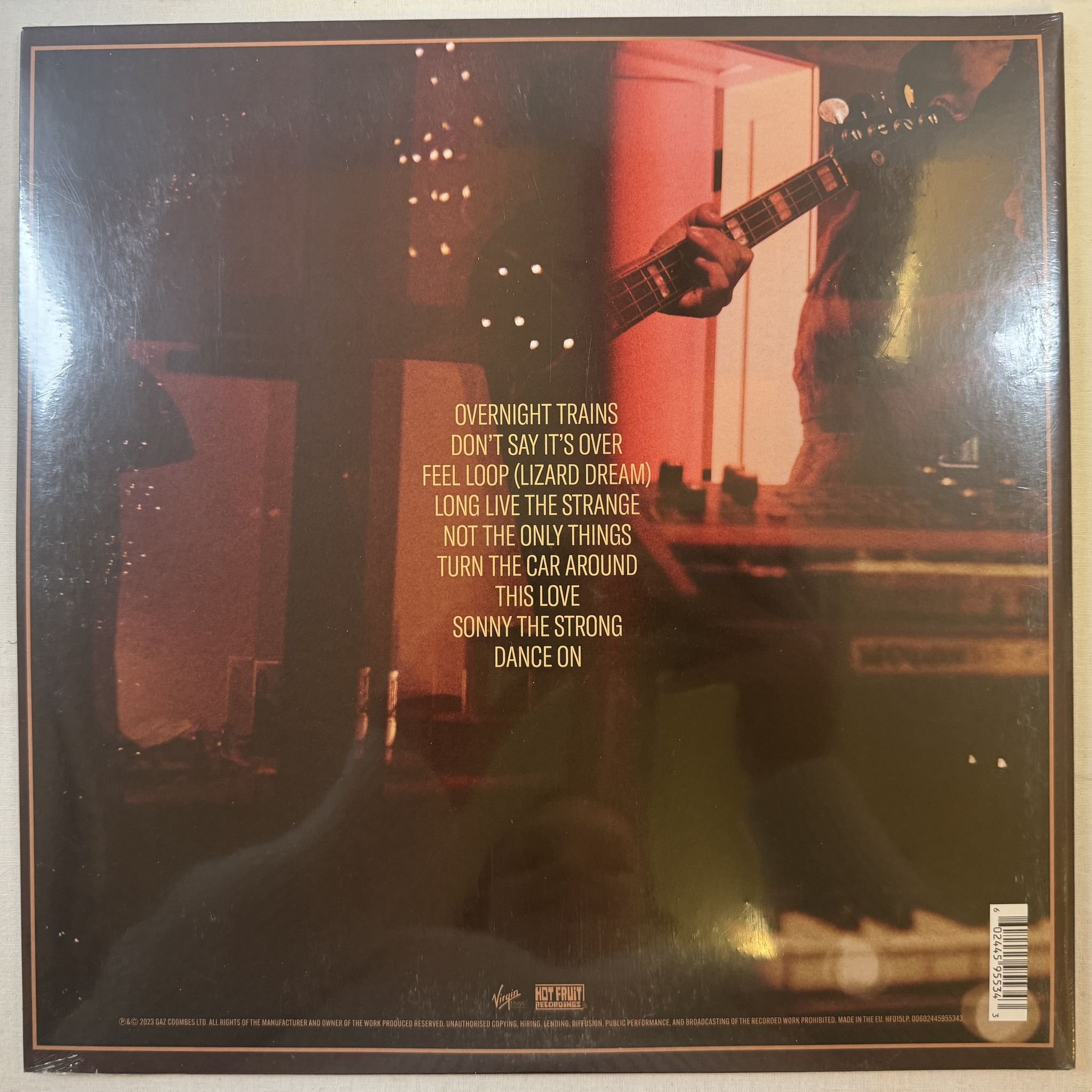 Omslagsbild för skivan GAZ COOMBES turn the car around LP -2023 Hot Fruit Recordings – HF015LPY