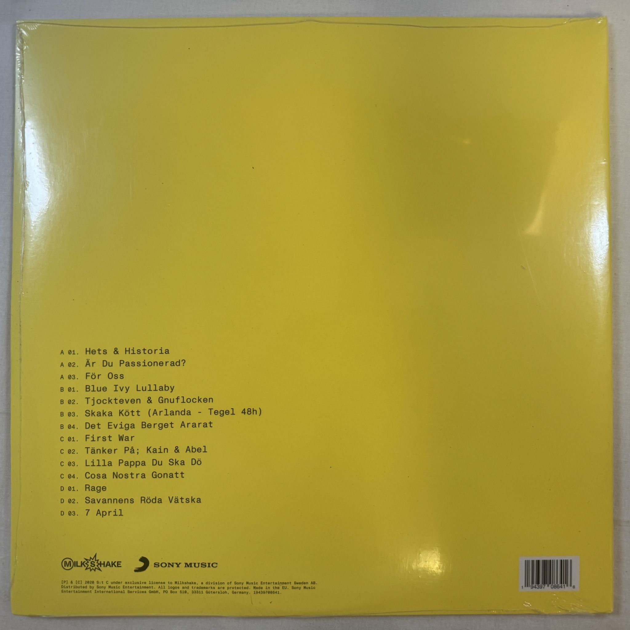 Omslagsbild för skivan JONATHAN JOHANSSON scirocco 2XLP -2020 Sony Music – 19439708641