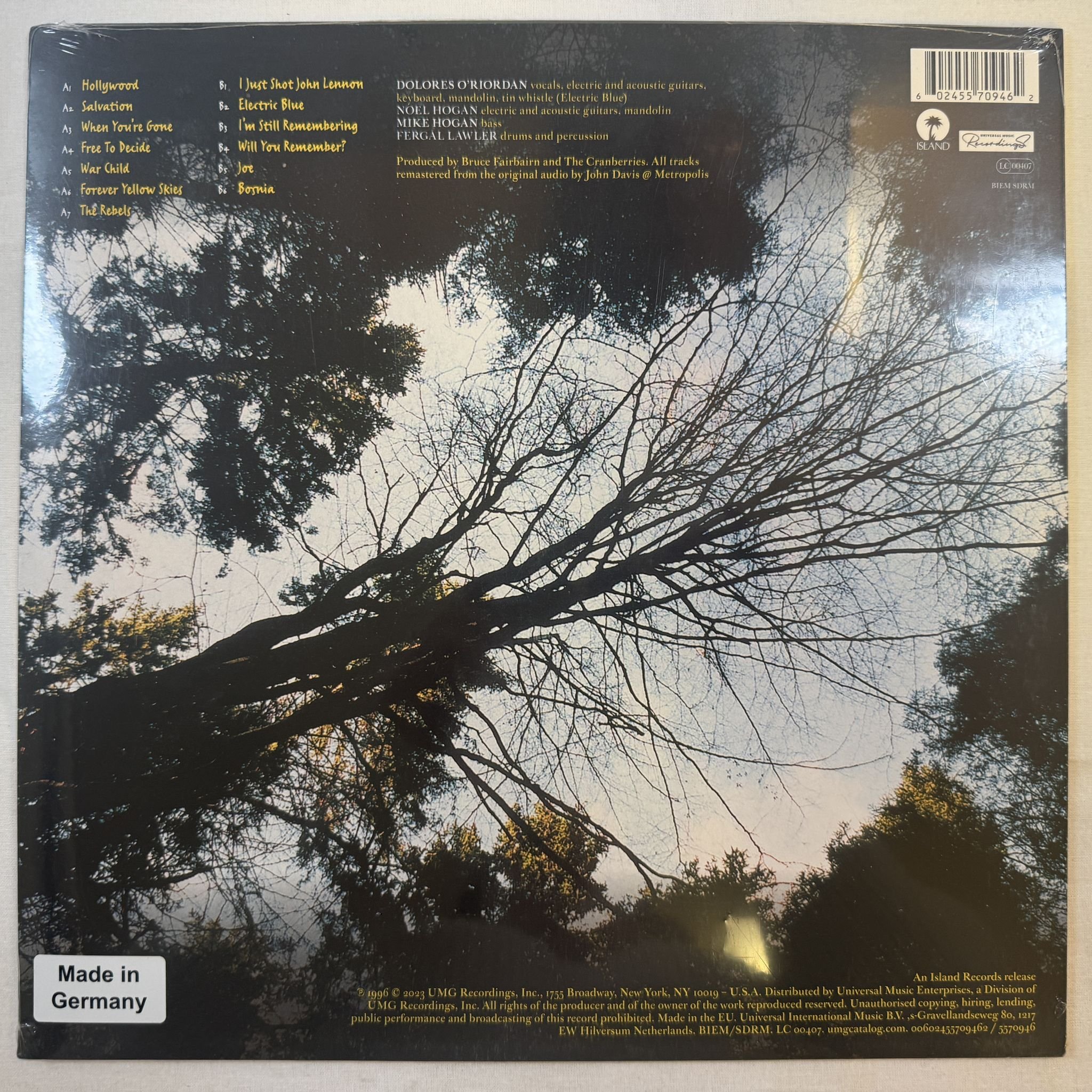 Omslagsbild för skivan THE CRANBERRIES to the faithful departed LP -2023 Island Records – 5570946