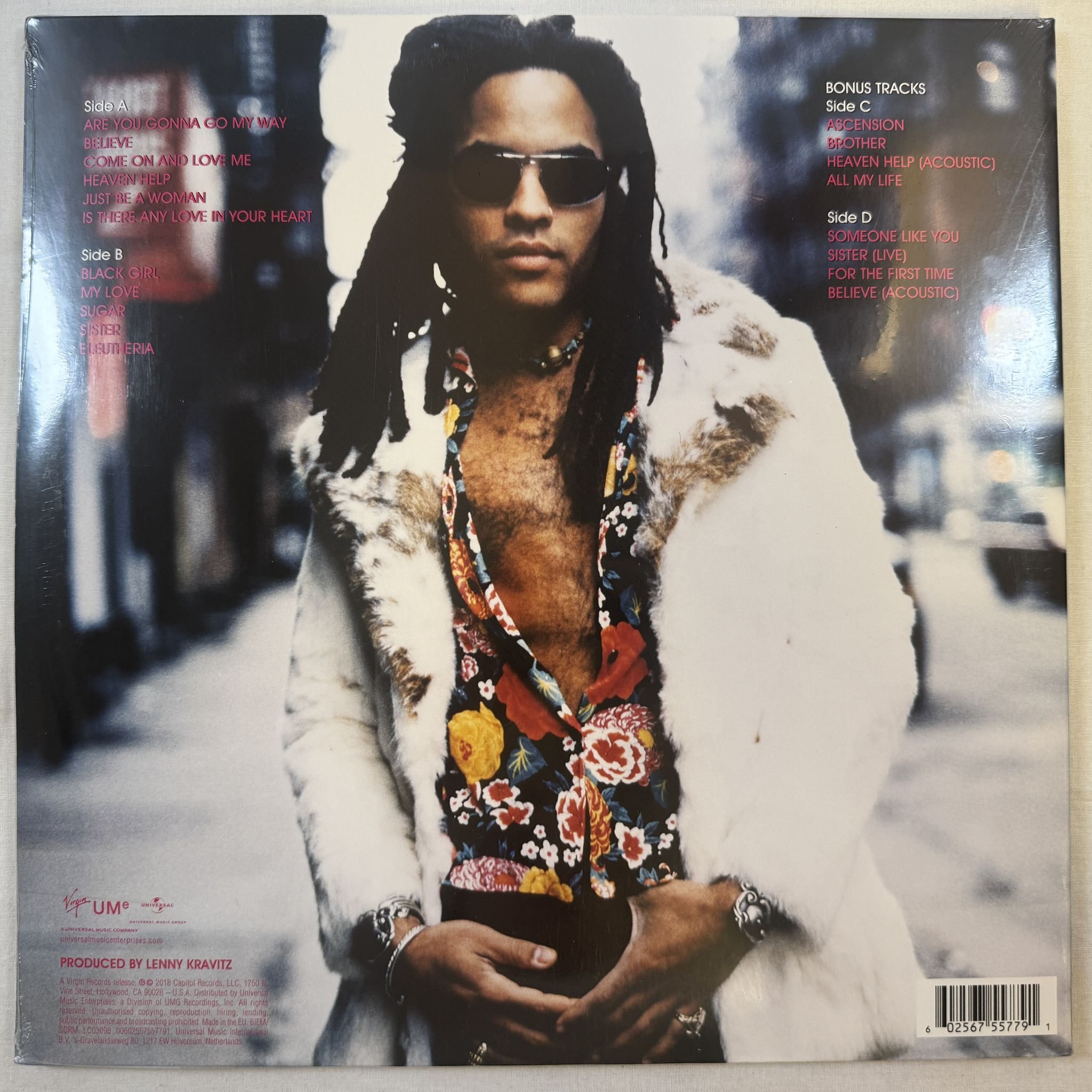 Omslagsbild för skivan LENNY KRAVITZ are you gonna go my way 2XLP -2018 Virgin – 00602567557791