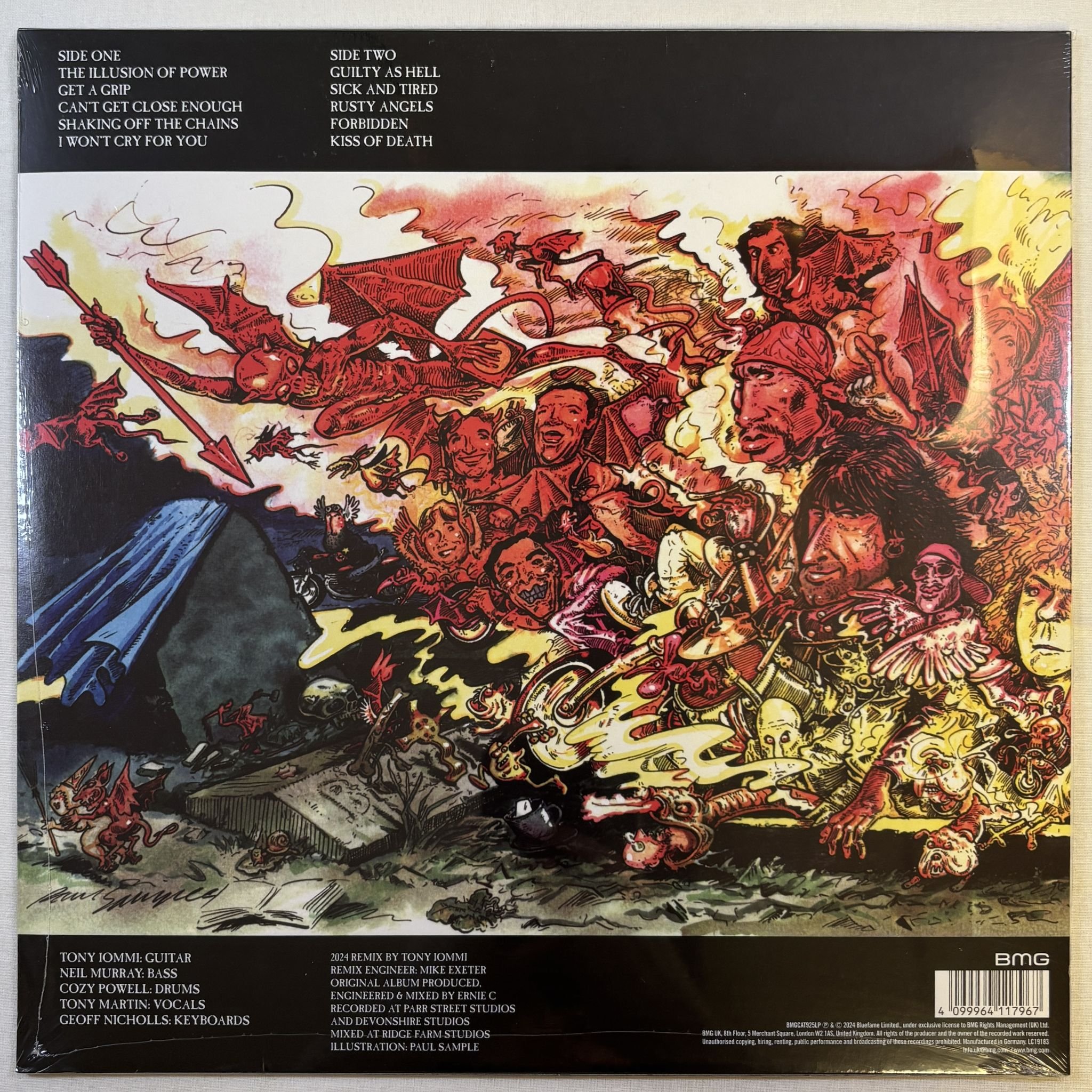 Omslagsbild för skivan BLACK SABBATH forbidden LP BMG BMGCAT925LP