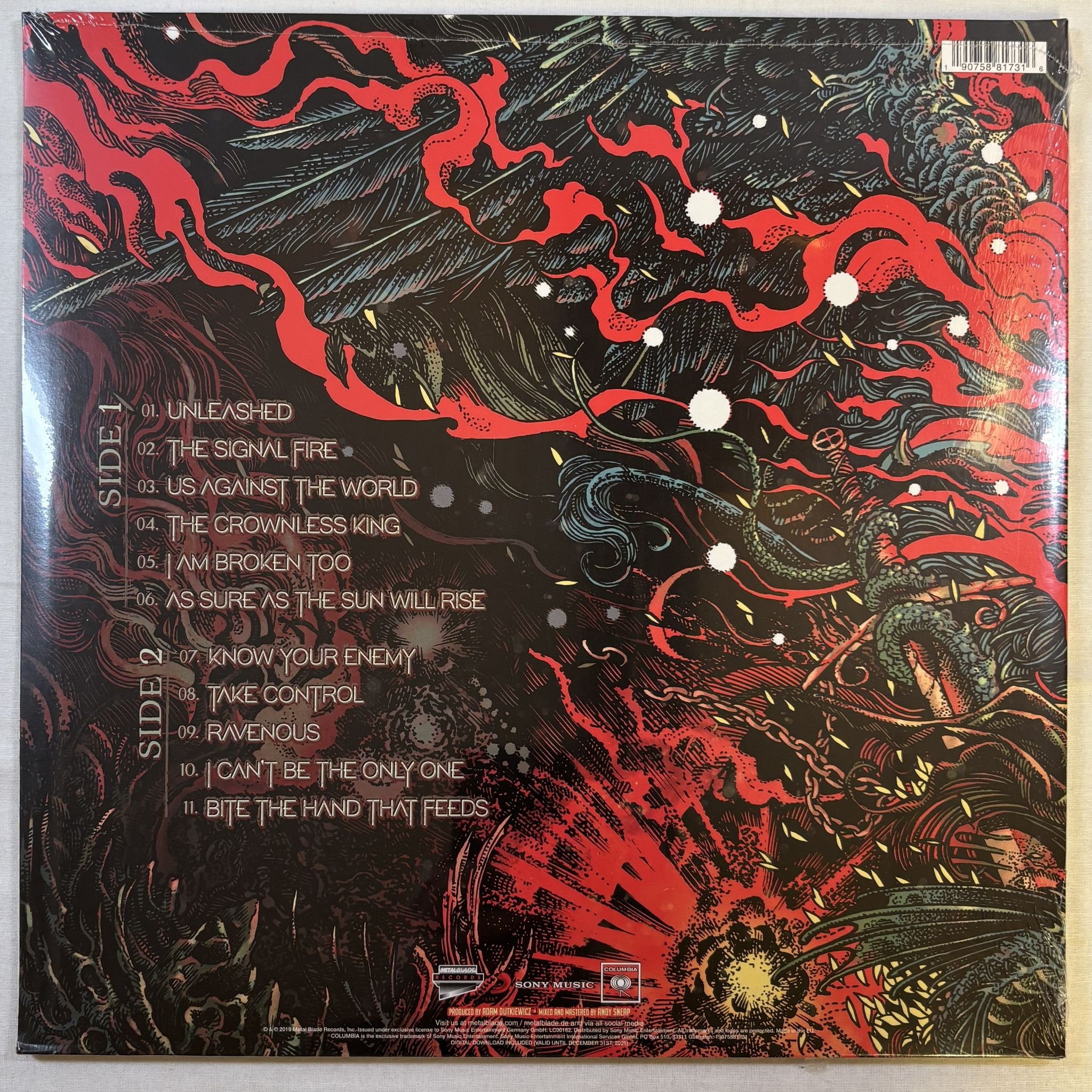 Omslagsbild för skivan KILLSWITCH ENGAGE Atonement LP Metal Blade Records 19075881731