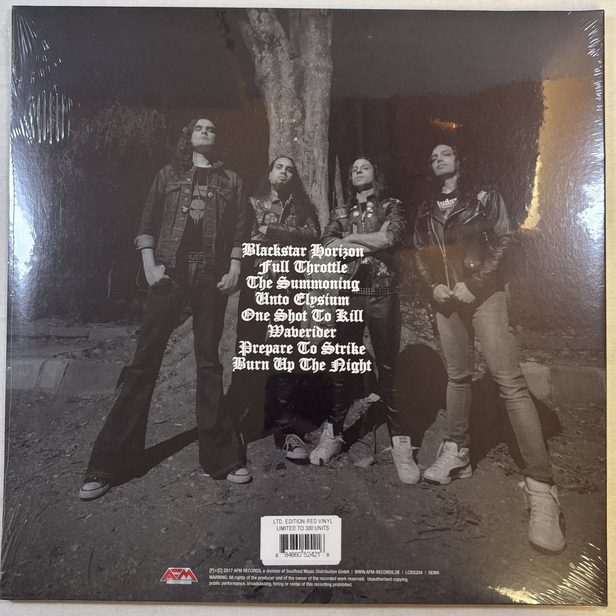 Omslagsbild för skivan KRYPTOS Burn Up The Night LP AFM Records AFM 564-11