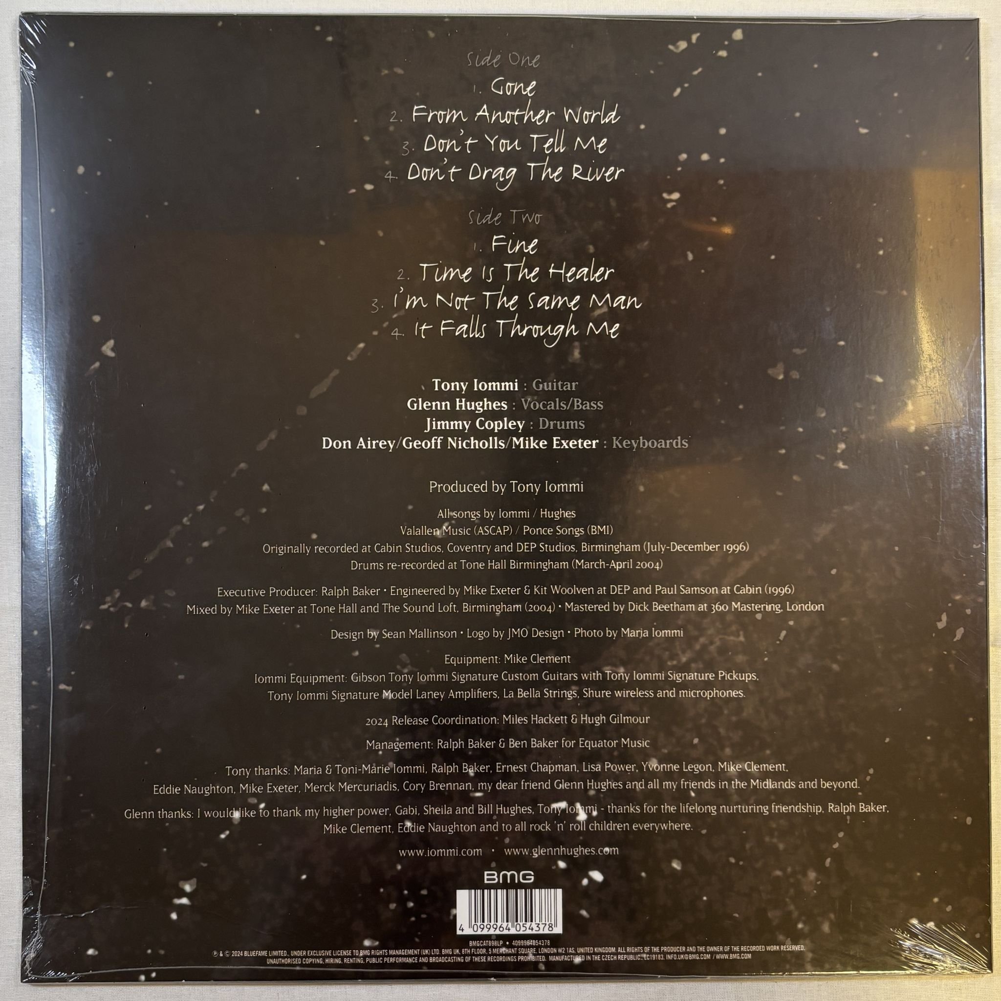 Omslagsbild för skivan IOMMI WITH GLENN HUGHES The 1996 Dep Sessions LP BMG BMGCAT898LP