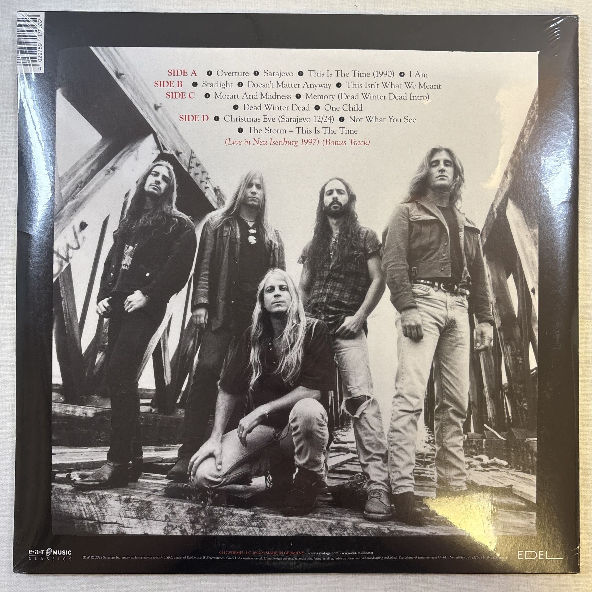 Omslagsbild för skivan SAVATAGE Dead Winter Dead 2xLP Ear Music Classics 0217053EMU