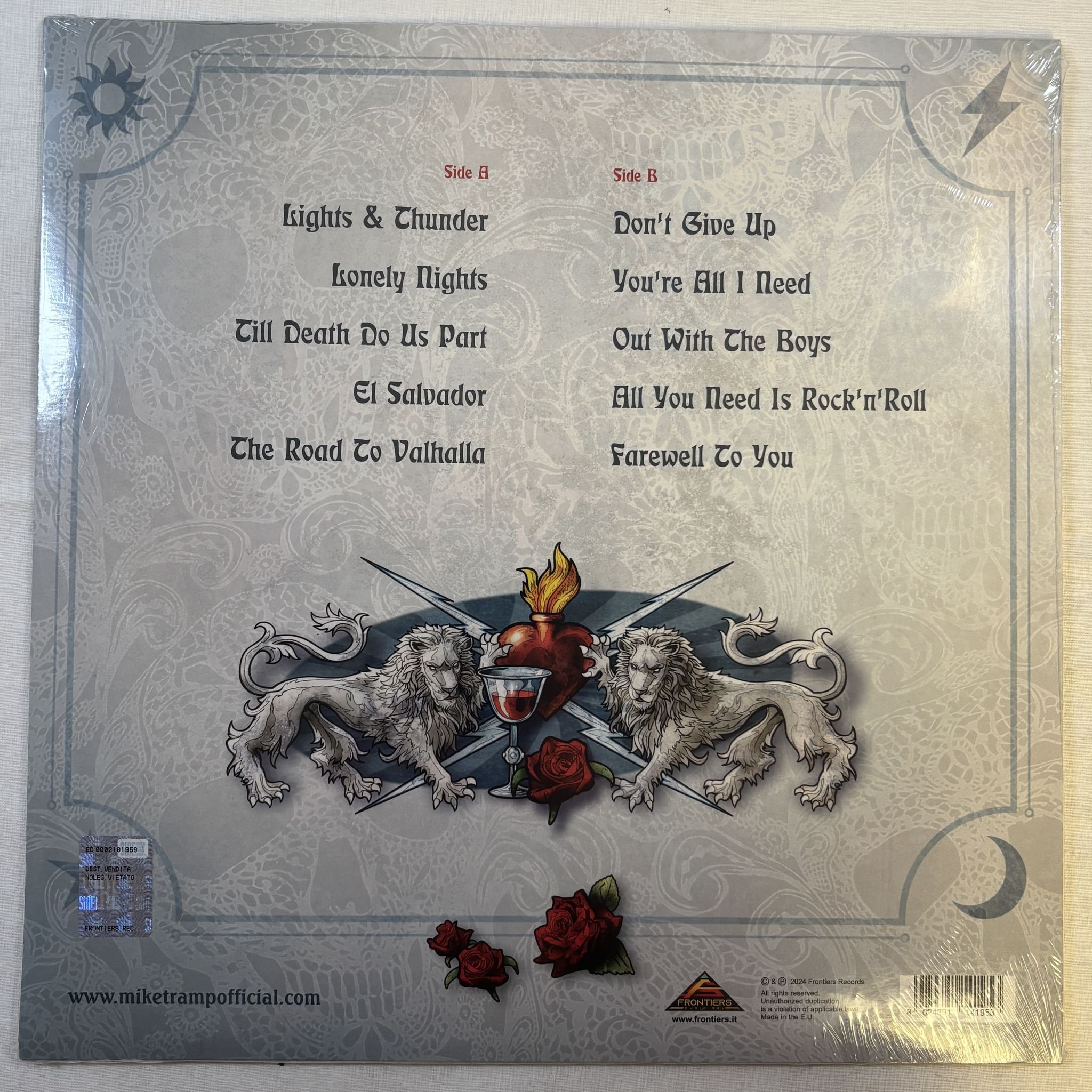 Omslagsbild för skivan MIKE TRAMP Songs Of White Lion (Vol. II) LP Frontiers Music SRL FR LP 1419