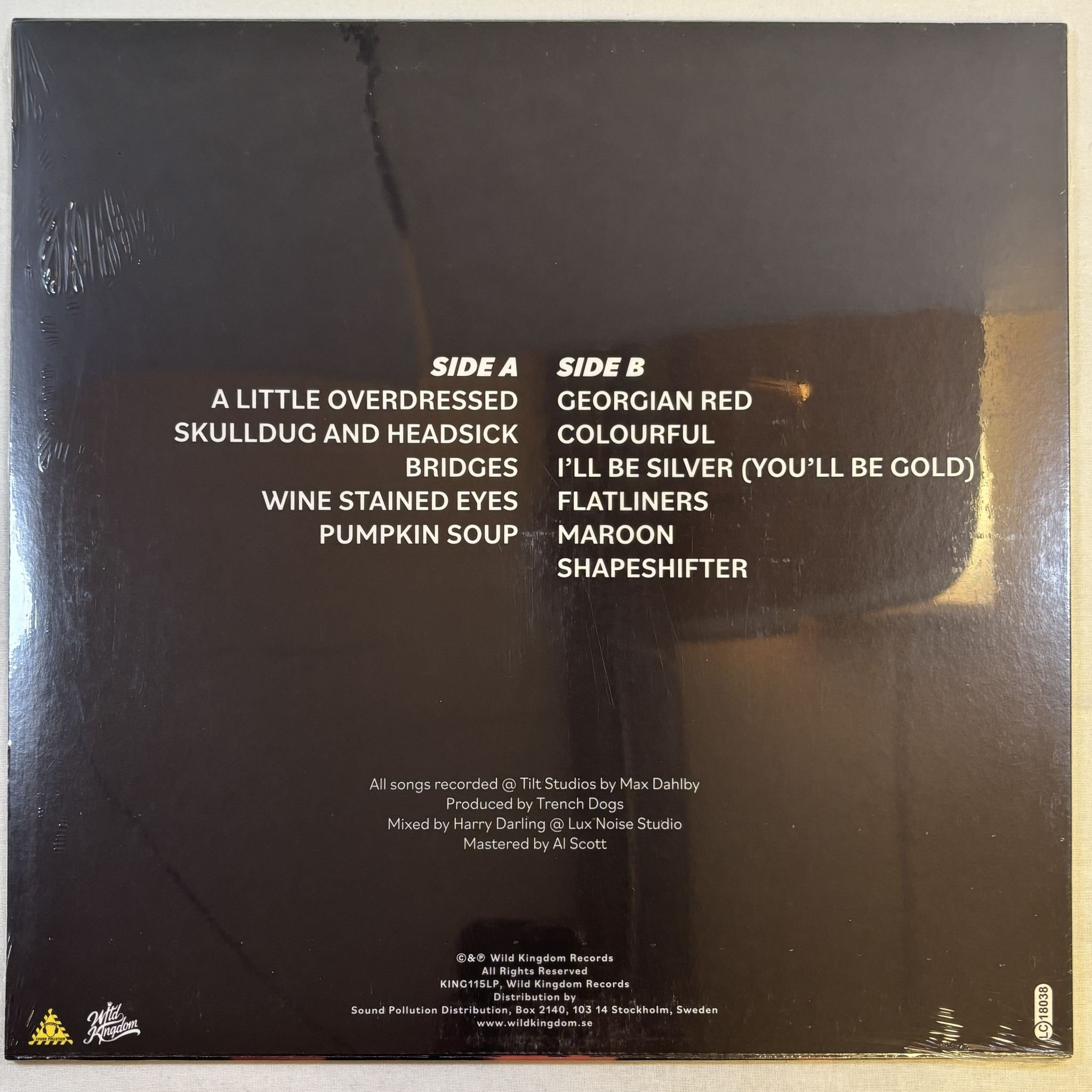 Omslagsbild för skivan TRENCH DOGS Stockholmiana LP Sound Pollution KING115LP