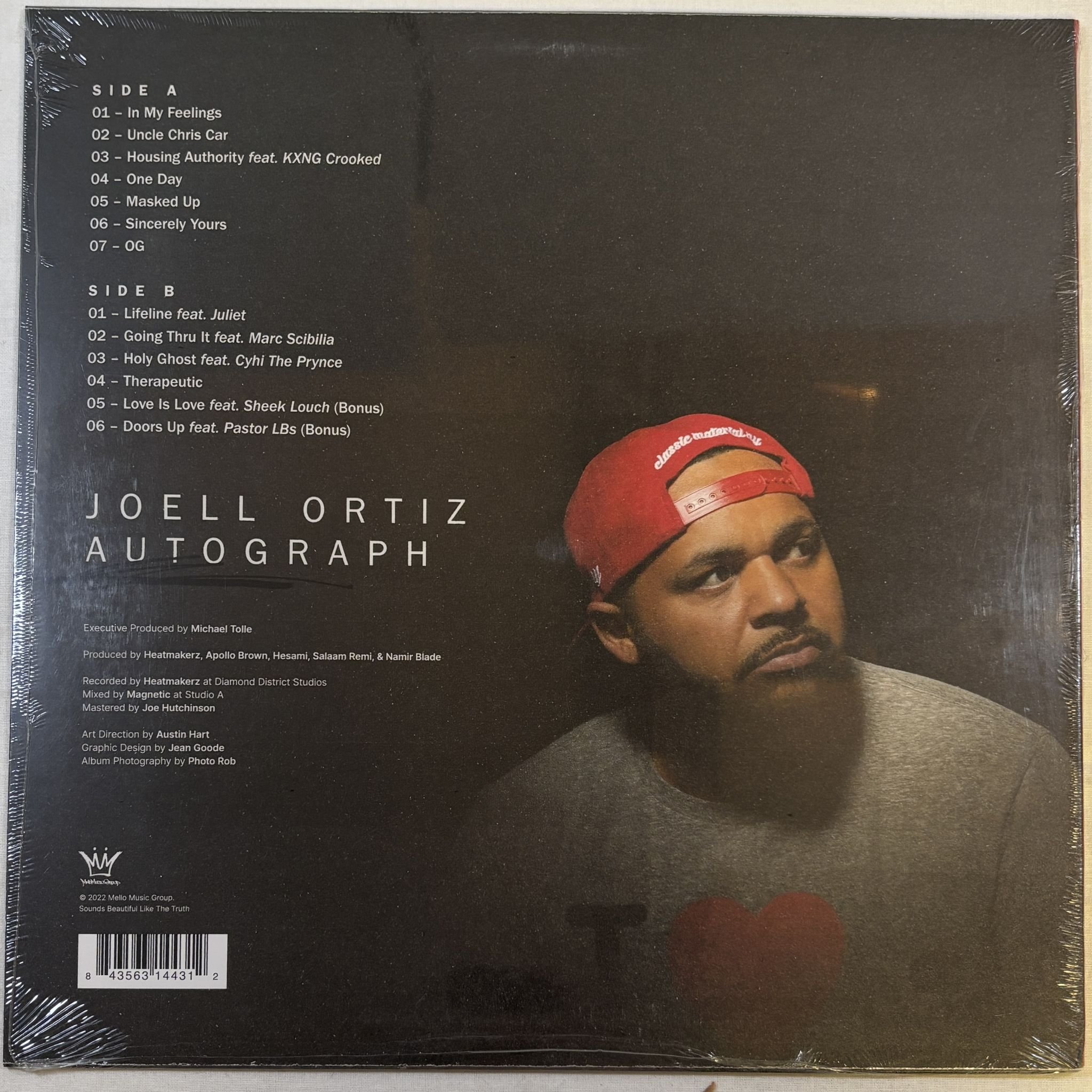 Omslagsbild för skivan JOELL ORTIZ Autograph LP Mello Music Group MMG-00168-1