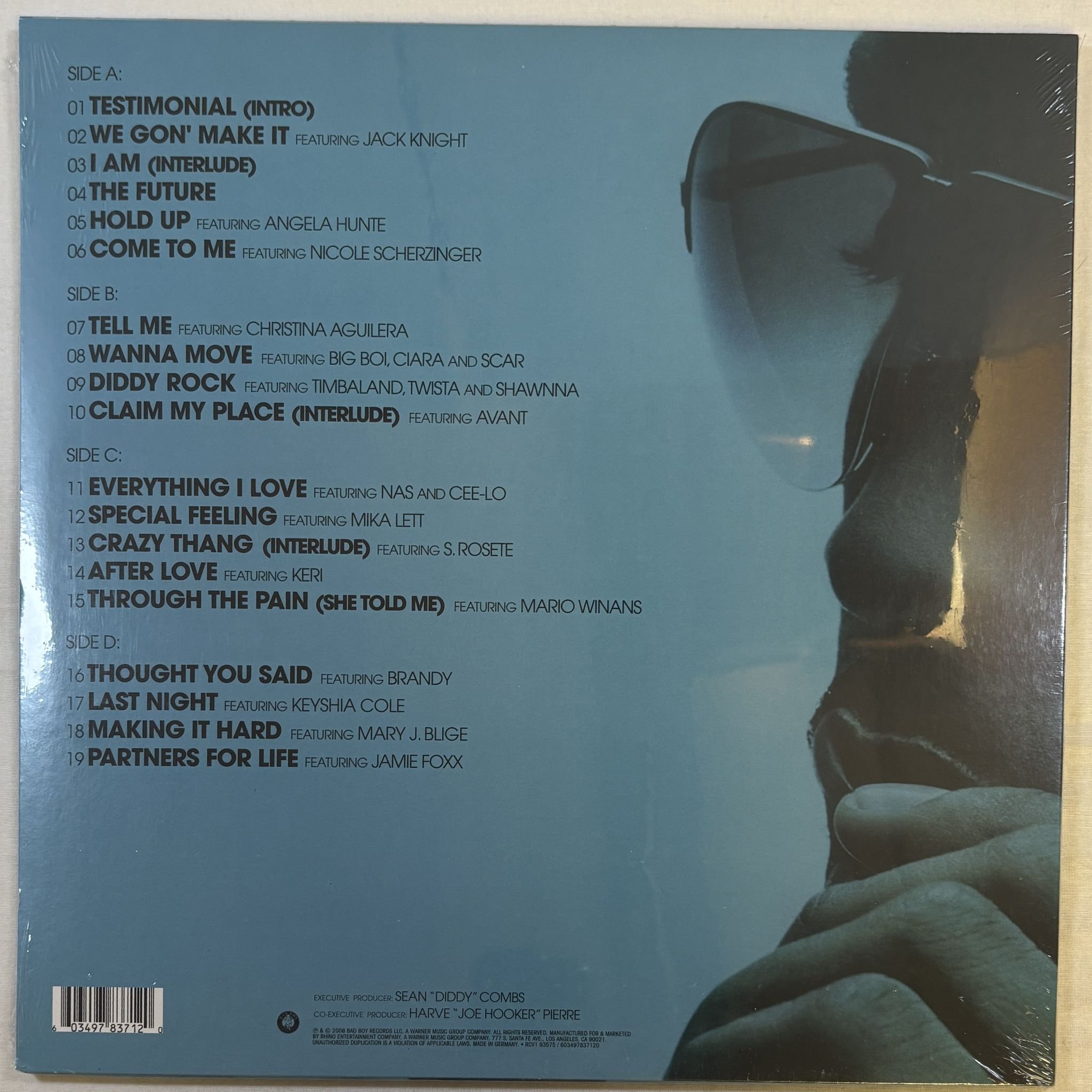 Omslagsbild för skivan DIDDY Press Play 2xLP Bad Boy Entertainment RCV1 93575