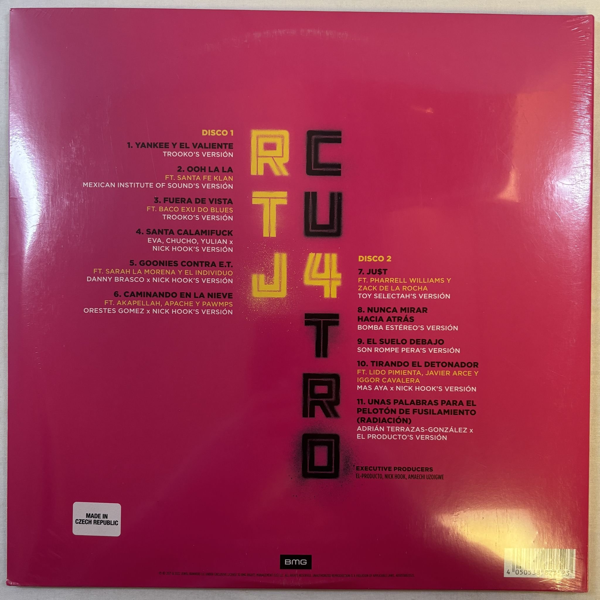 Omslagsbild för skivan RUN THE JEWELS RTJ Cu4tro 2xLP BMG 538823521