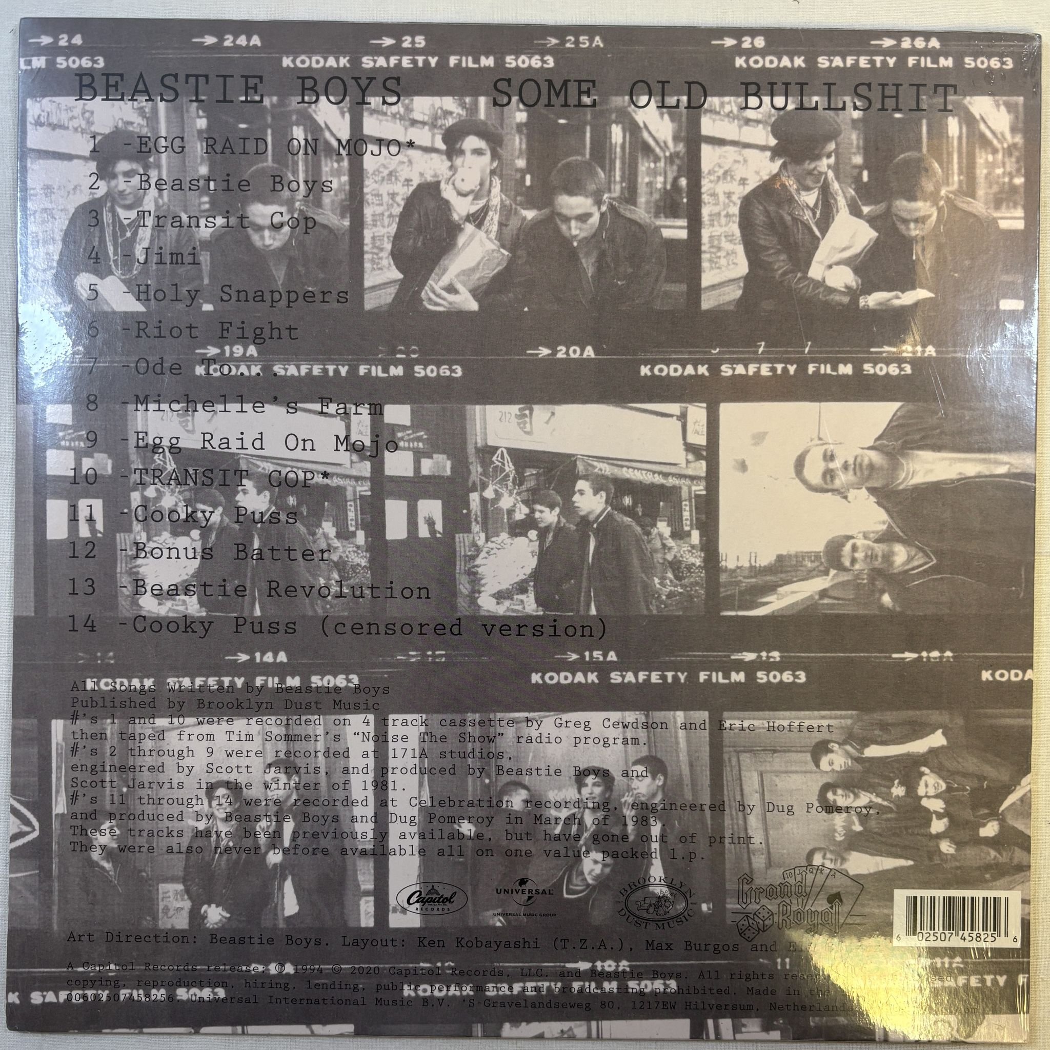 Omslagsbild för skivan BEASTIE BOYS Some Old Bullshit LP Grand Royal GR 003