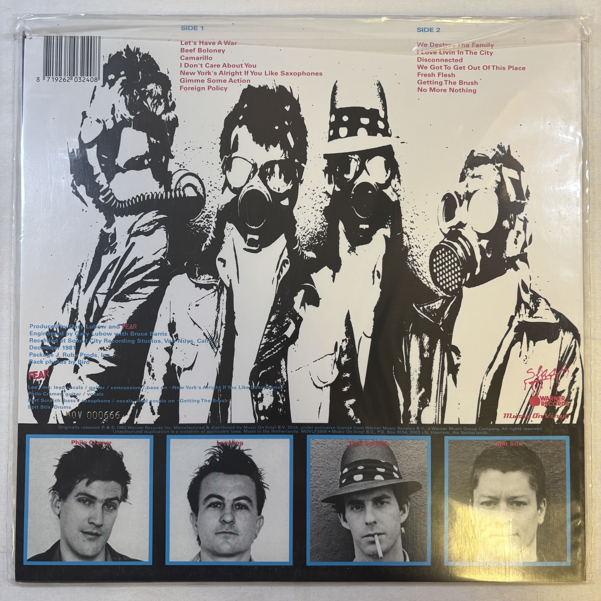 Omslagsbild för skivan FEAR The Record LP Music On Vinyl MOVLP3606