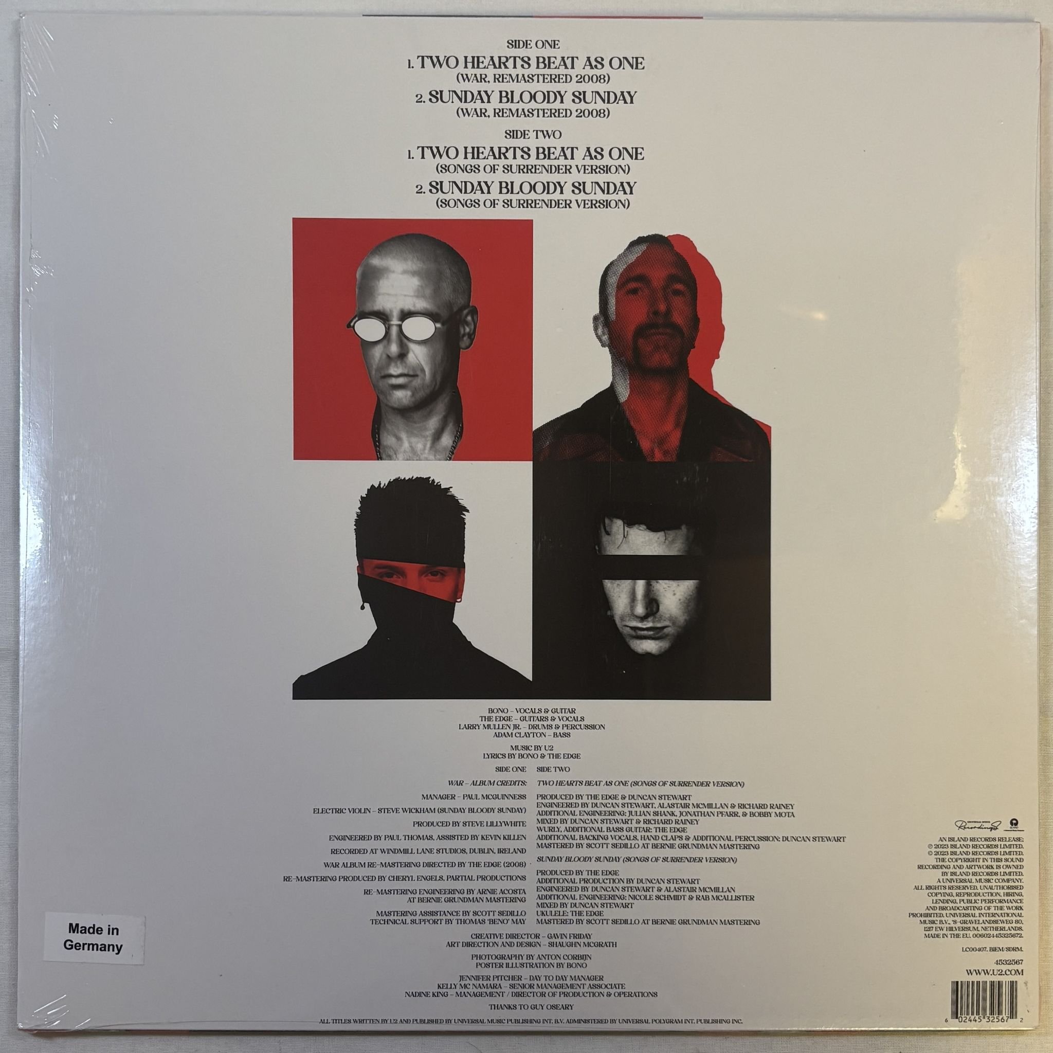 Omslagsbild för skivan U2 Zoo TV (Live In Dublin 1993) LP Island Records 6550894