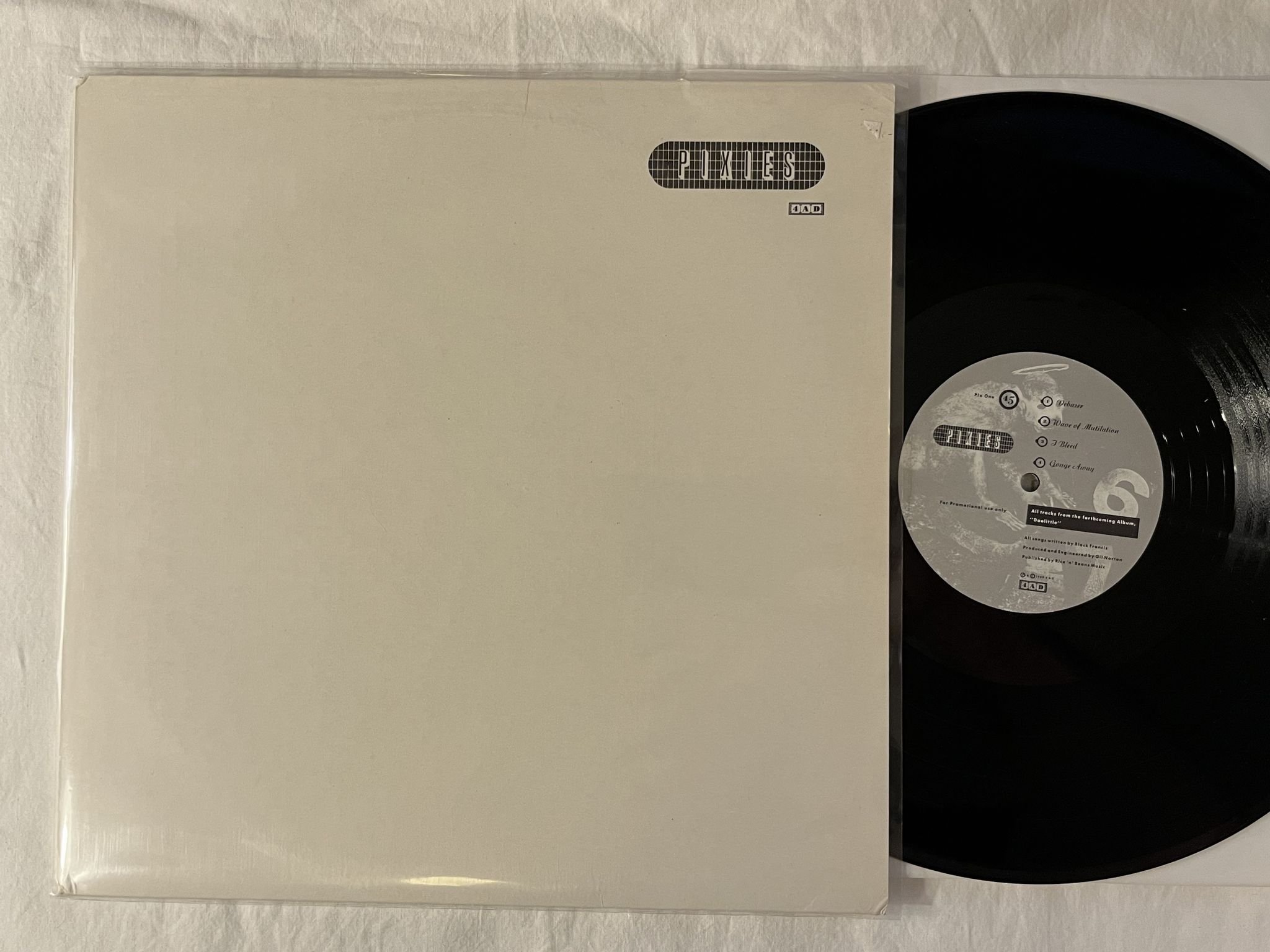 Omslagsbild för skivan THE PIXIES pix one 12" -89 UK single sided promo *** Indie Rock ***