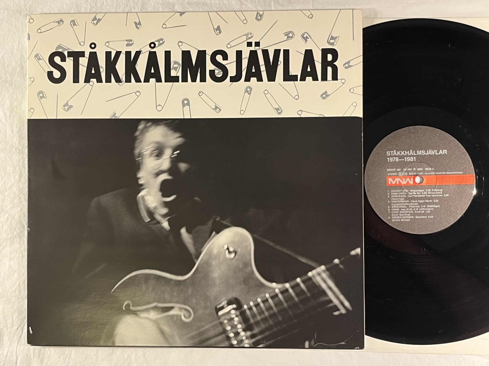Omslagsbild för skivan V/A Ståkkålmsjävlar 1978-1981 LP -89 Swe MNW MNWP 182