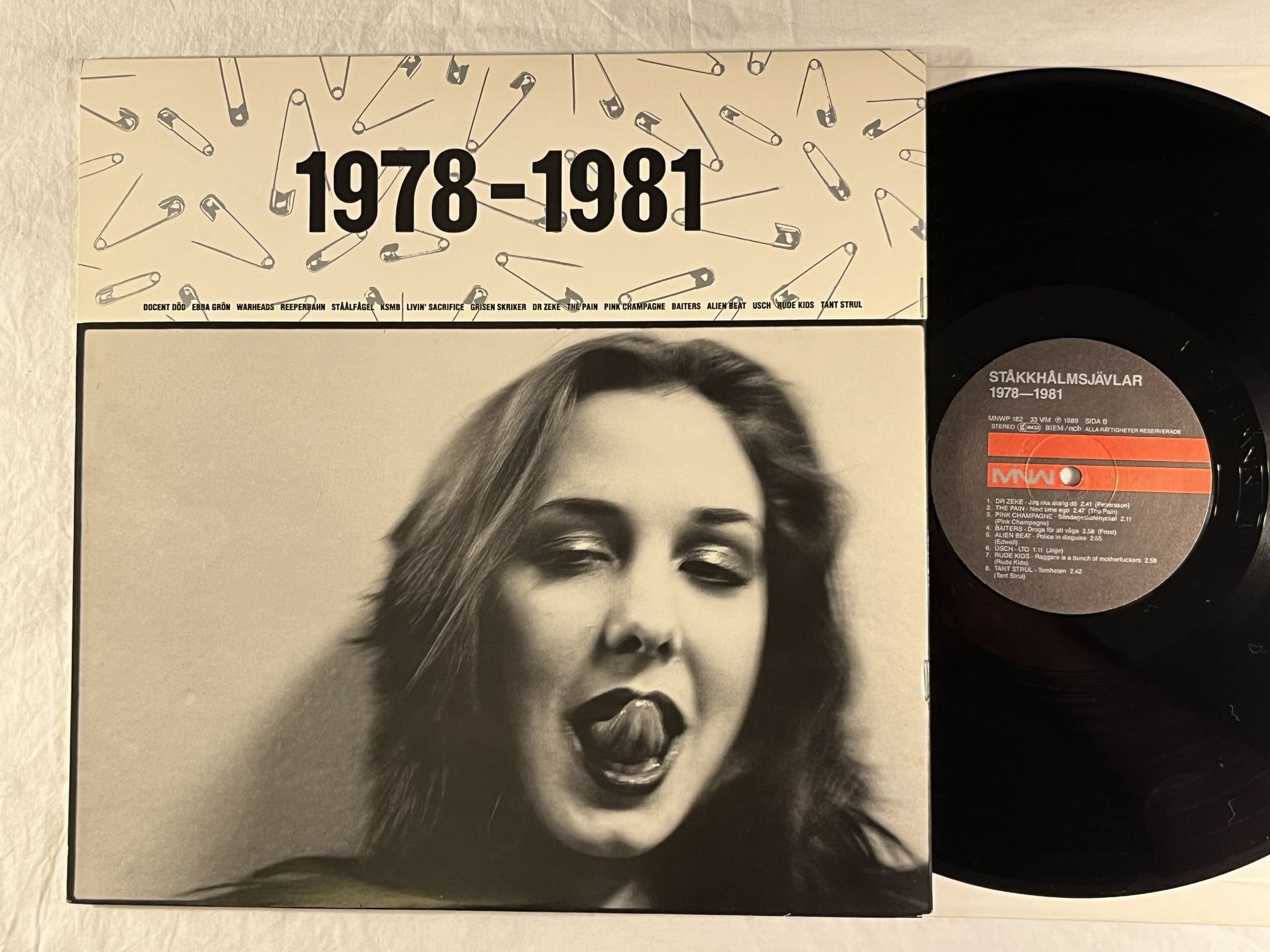 Omslagsbild för skivan V/A Ståkkålmsjävlar 1978-1981 LP -89 Swe MNW MNWP 182