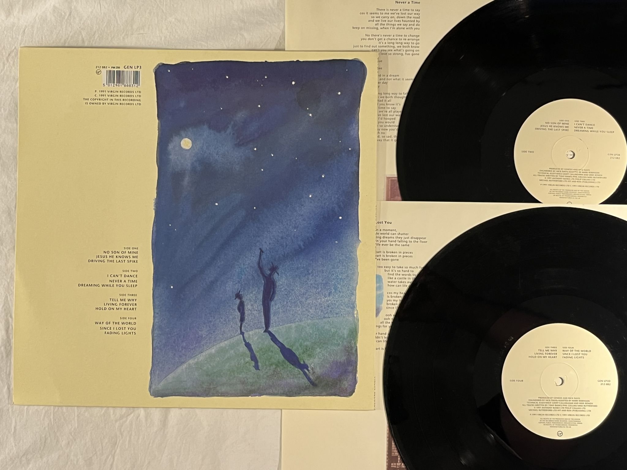 Omslagsbild för skivan GENESIS We Can't Dance 2xLP -91 VIRGIN 212082