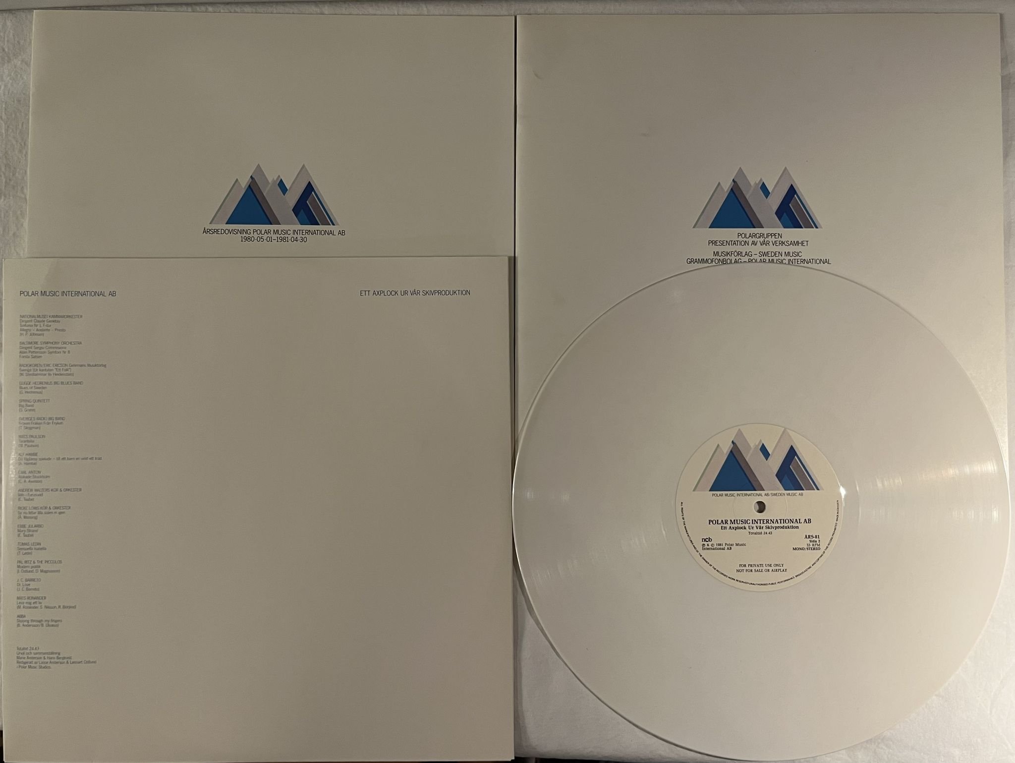 Omslagsbild för skivan V/A Polargruppen - Ekonomipaket I Ord Och Ton LP -81 Swe ABBA + more * COMPLETE